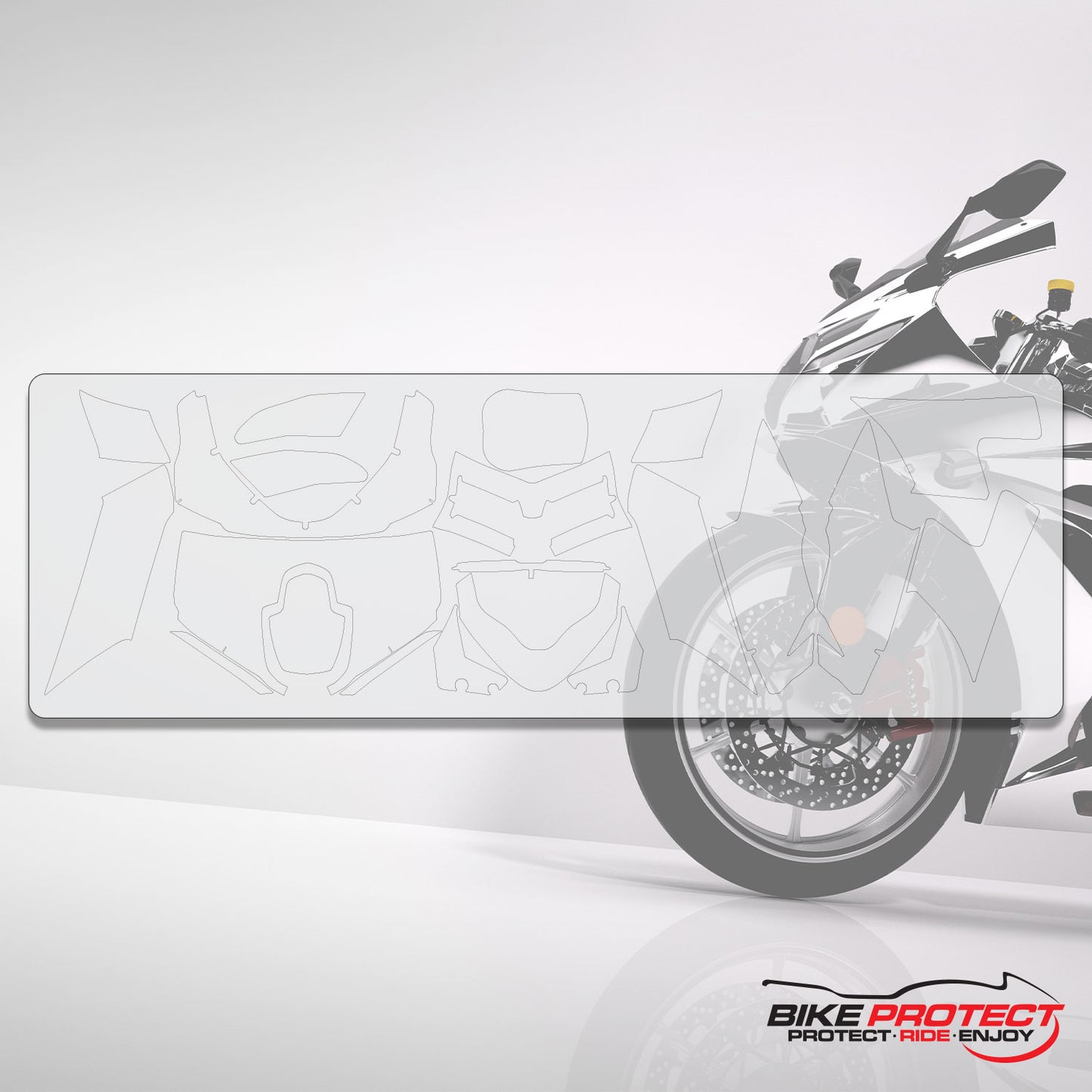 Ducati Multistrada 1100 (2008-2010) Mororcycle PPF Paint Protection Film Full Kit