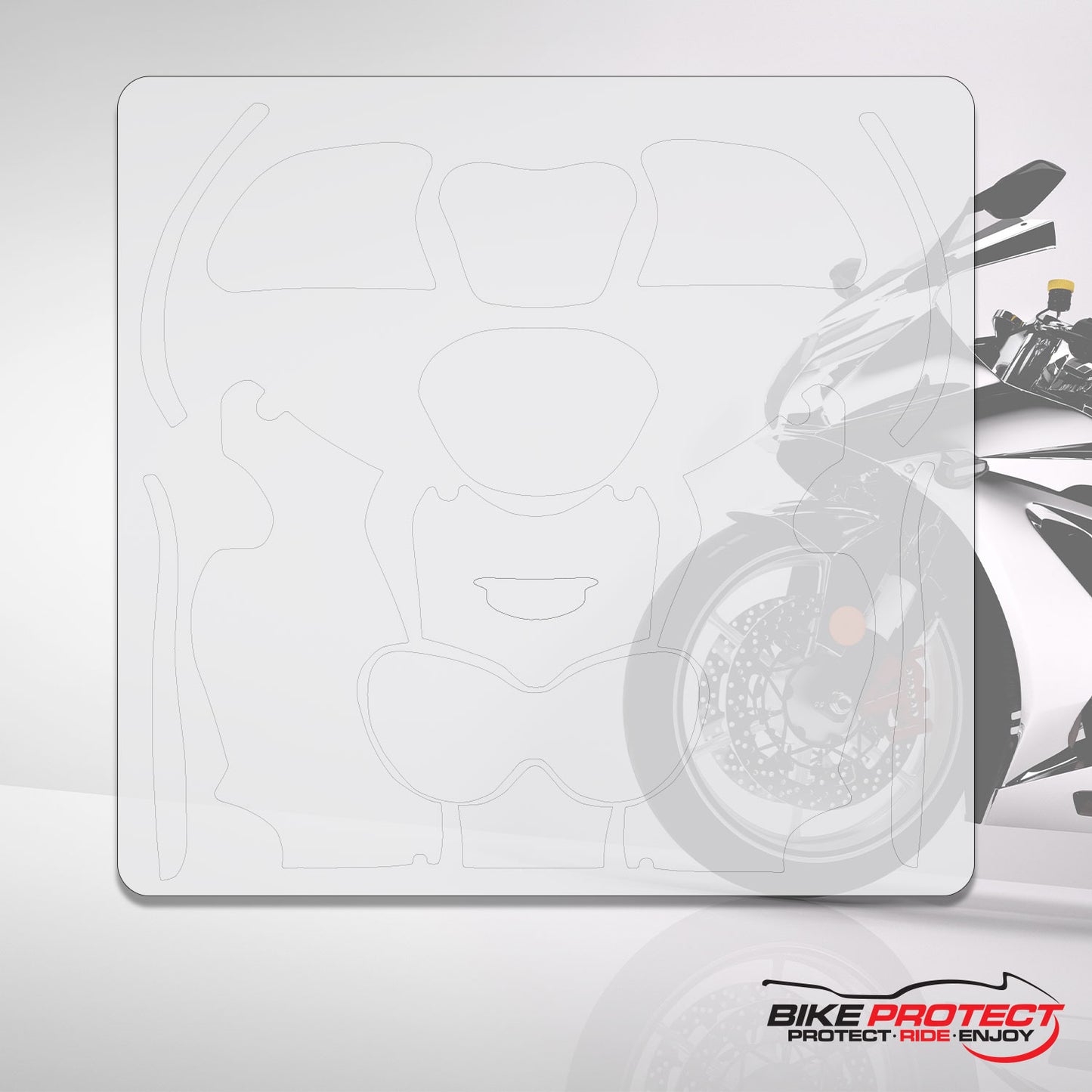 Suzuki GSXF 600 / 700 (2003 - 2007) PPF Paint Protection Film Full Kit