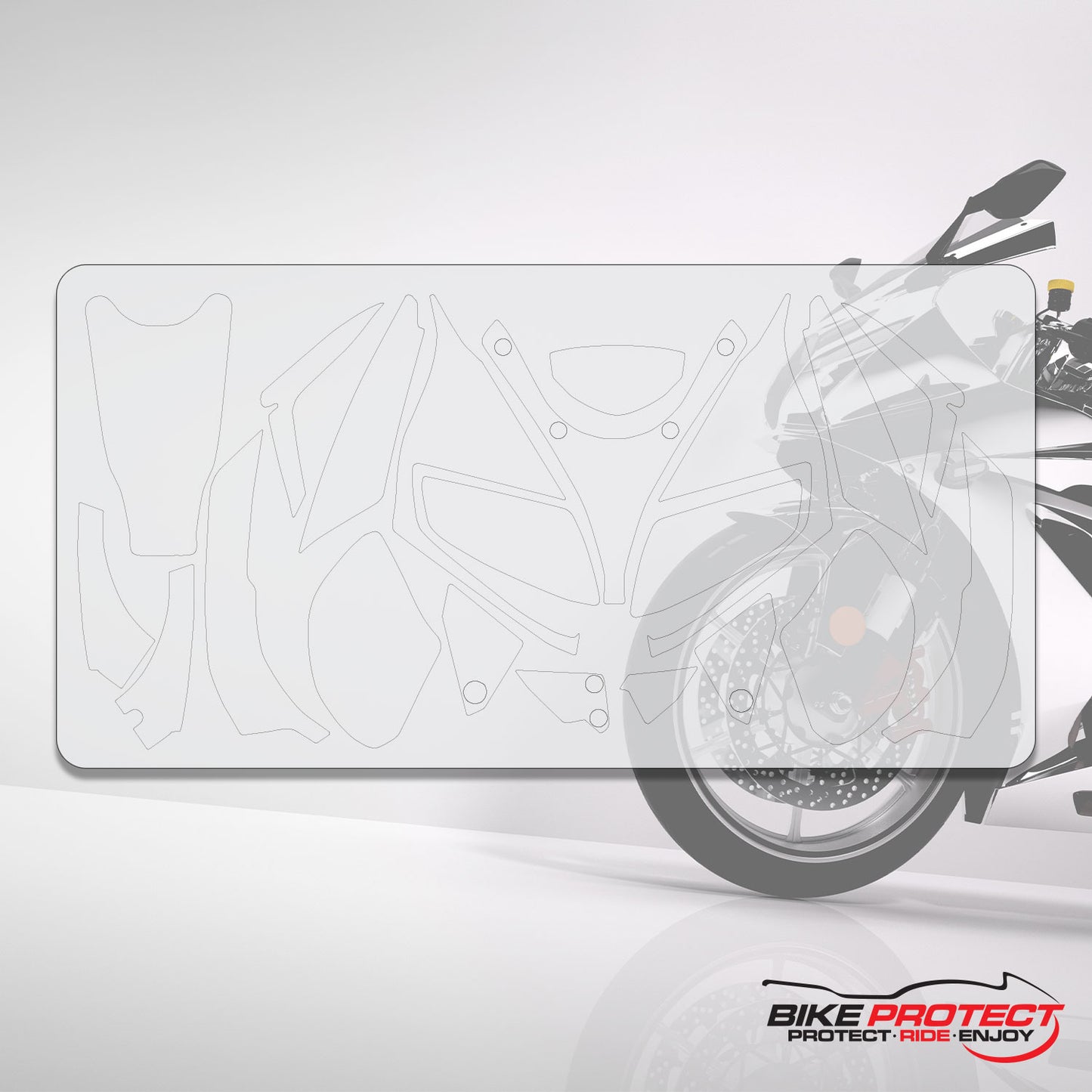 Suzuki SV650S Sport (2008 - 2012) PPF Paint Protection Film Full Kit