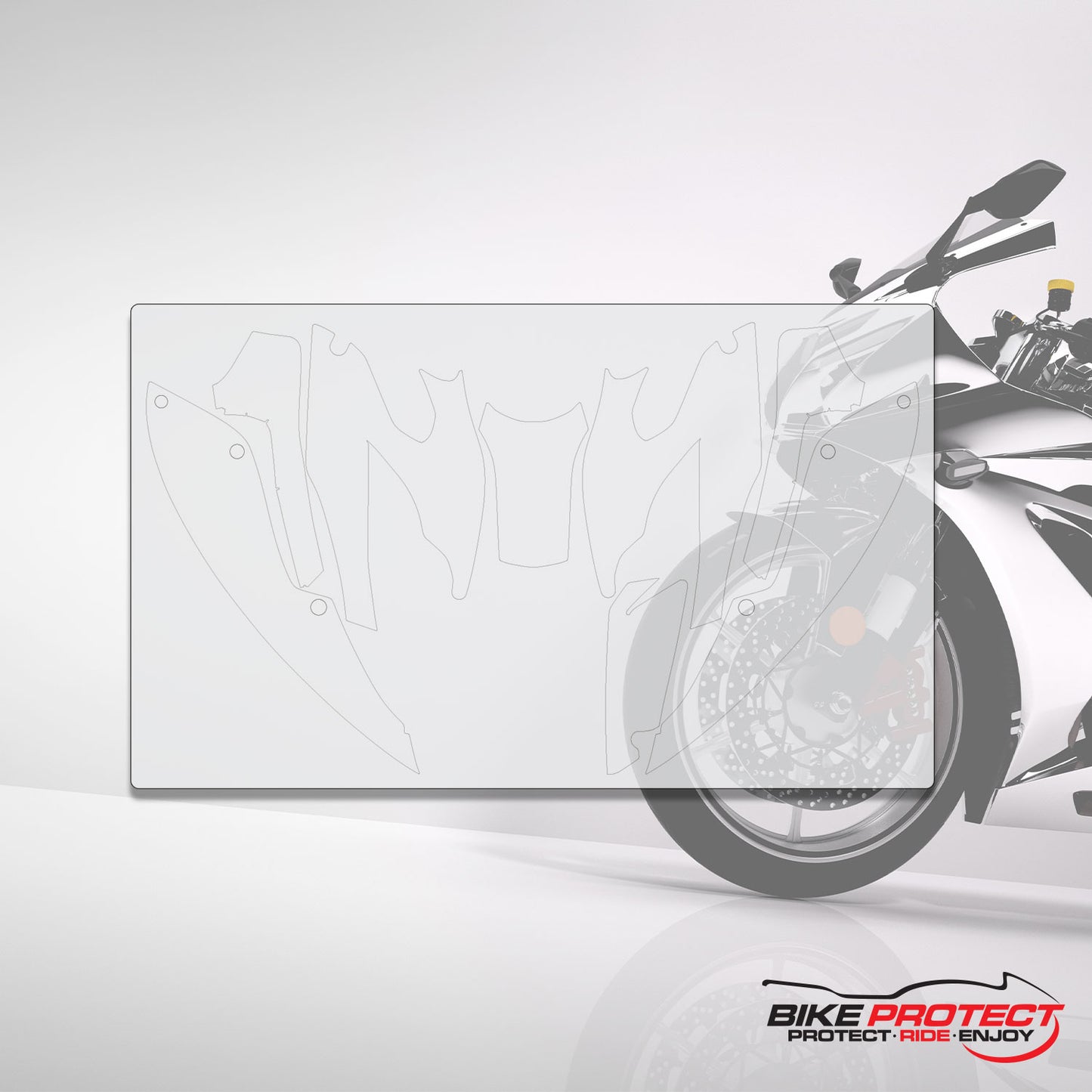 BMW HP2 Megamoto (2007 - 2010) PPF Paint Protection Film Tank Kit