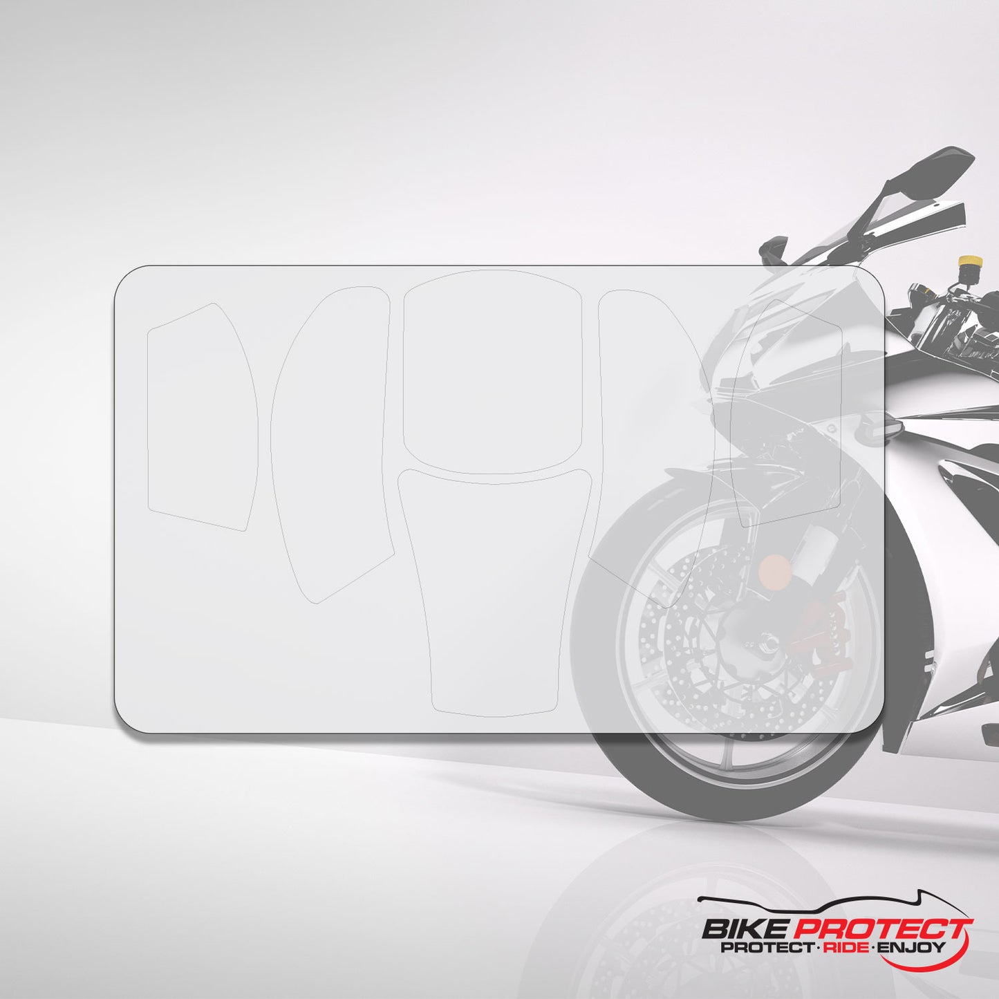 Kawasaki Versys 650 (2006-2009) PPF Paint Protection Film Tank Kit