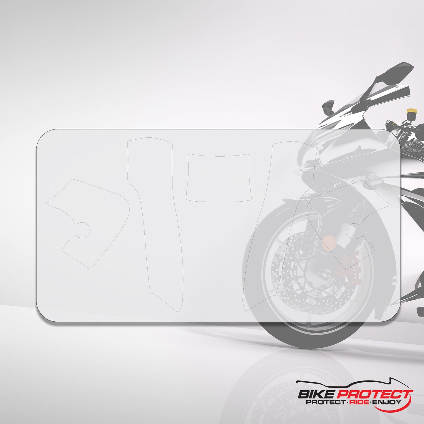 Triumph Tiger 1050 (2007 - 2010) PPF Paint Protection Film Tank Kit