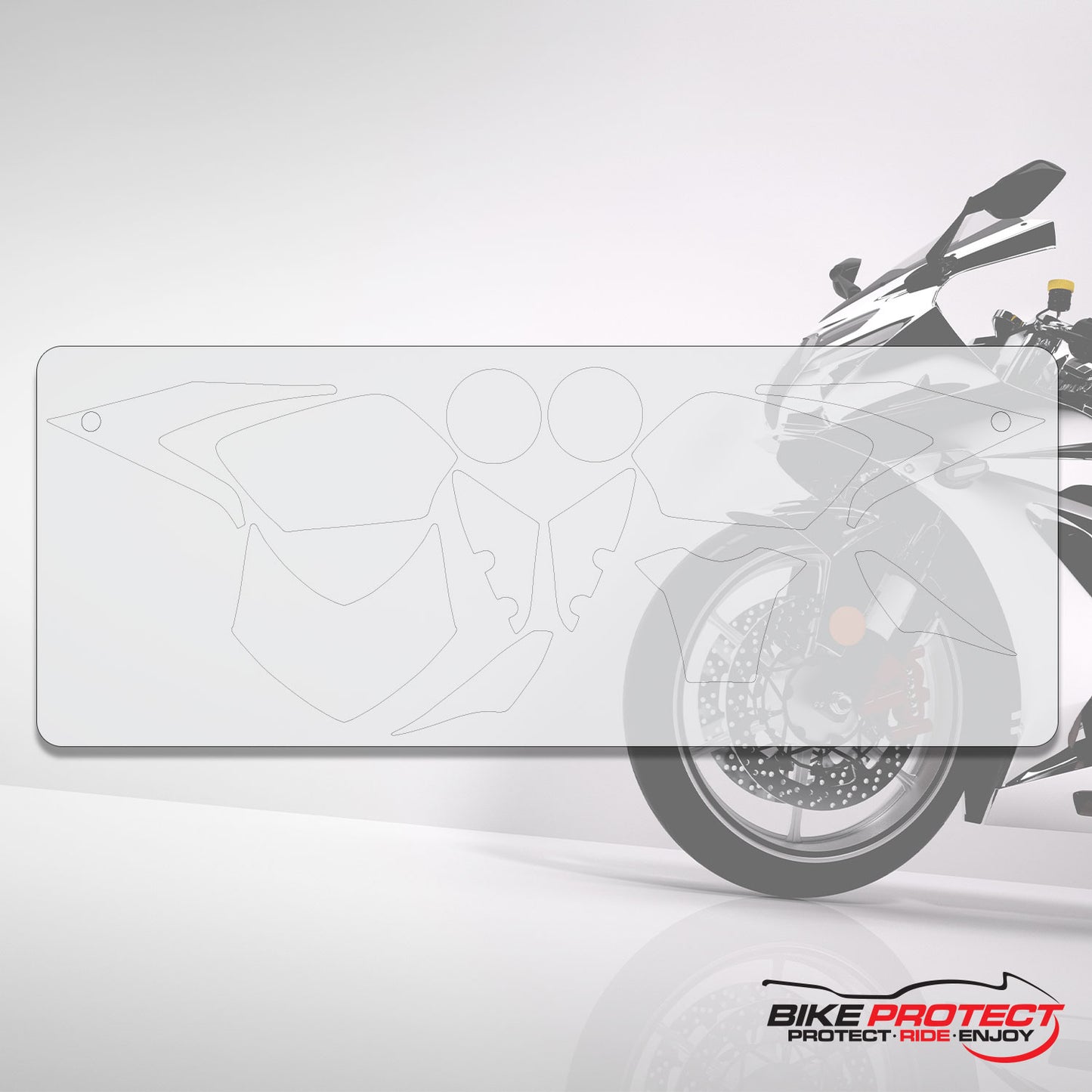 Triumph Speed Triple (2005 - 2007) PPF Paint Protection Film Tank Kit