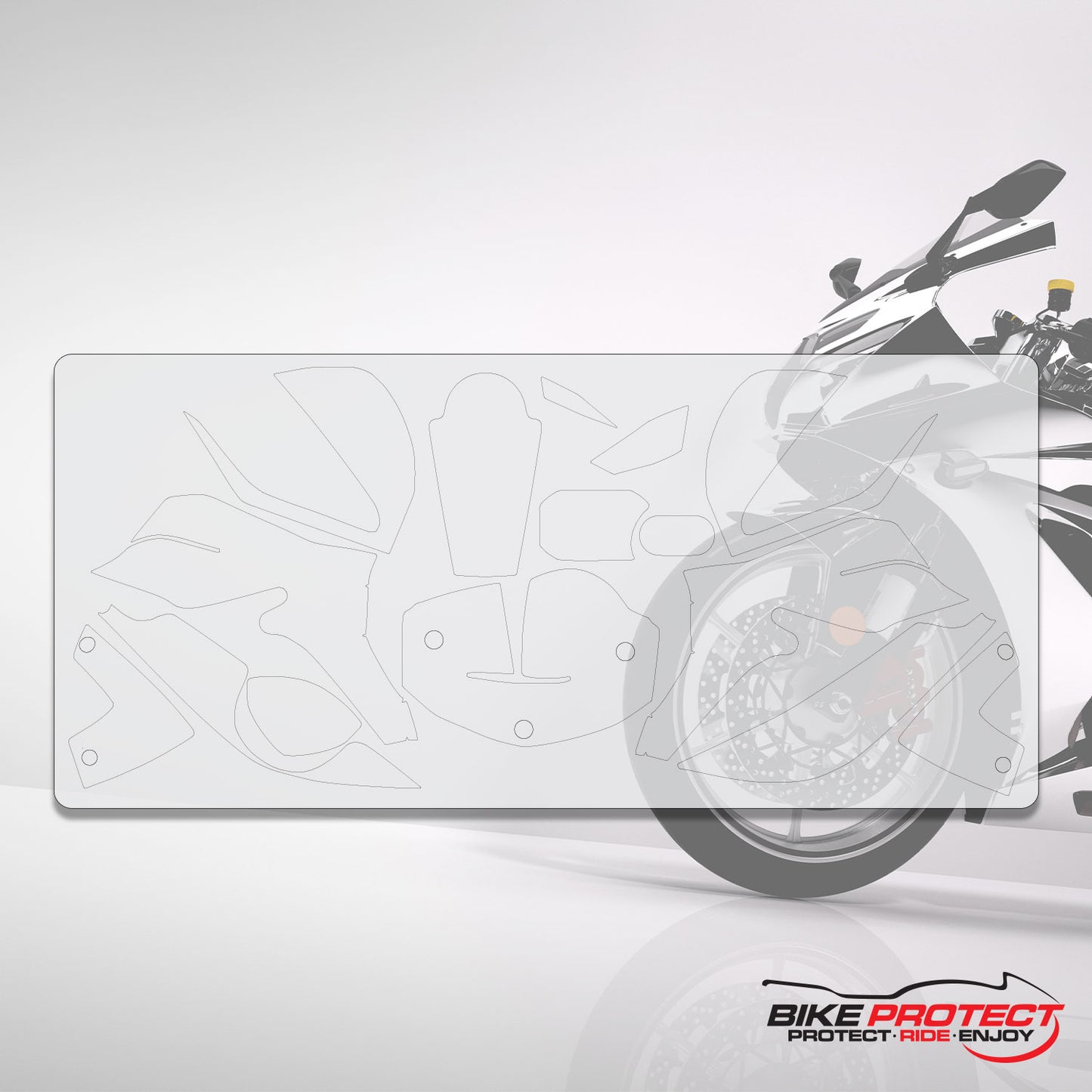 BMW F800 R (2012 - 2019) PPF Paint Protection Film Full Kit