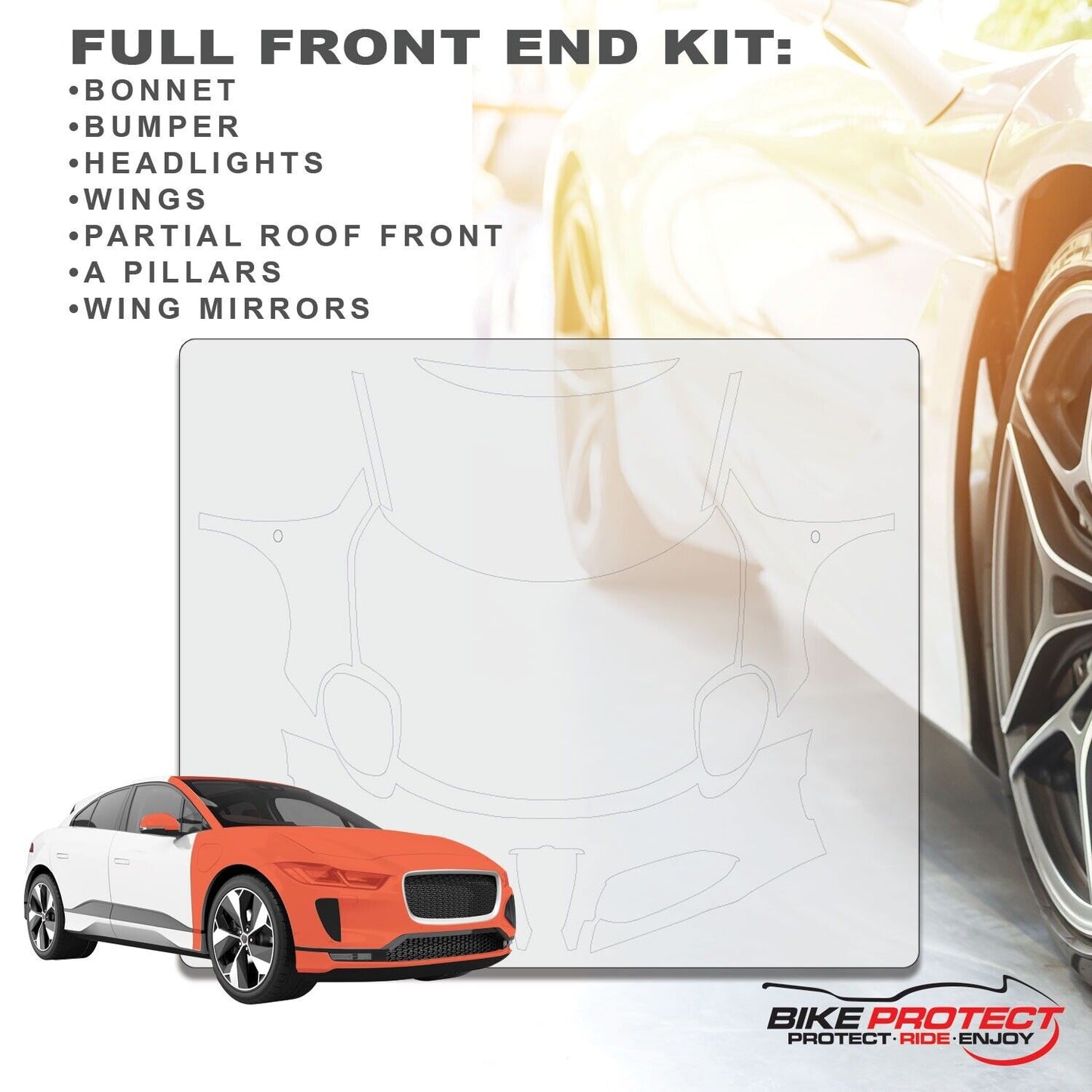 Alfa Romeo 4c (2013 - 2018) PPF Paint Protection Film Full Front End Kit