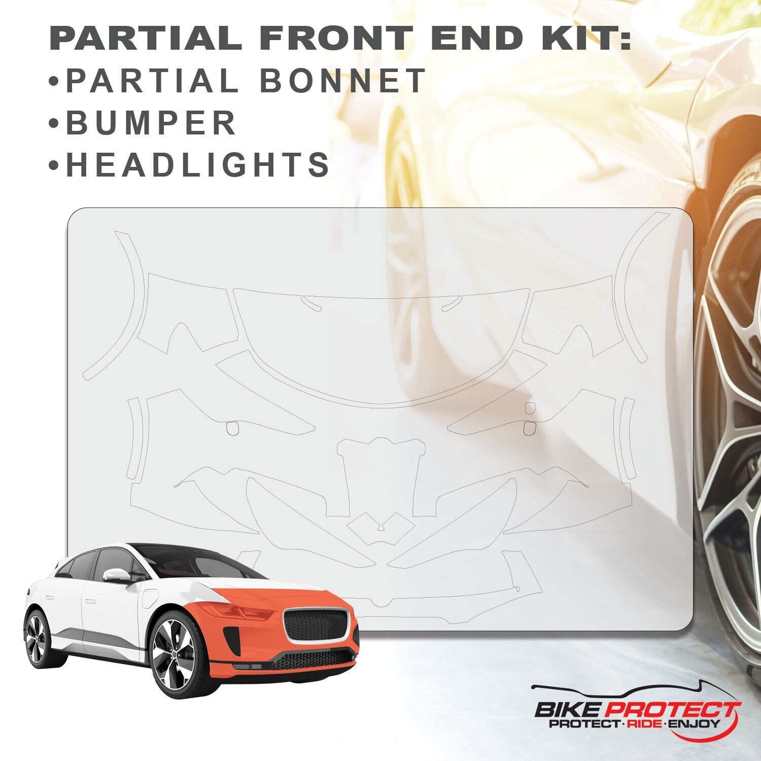 Alfa Romeo Stelvio (2016 - 2023) PPF Paint Protection Film Partial Front End Kit