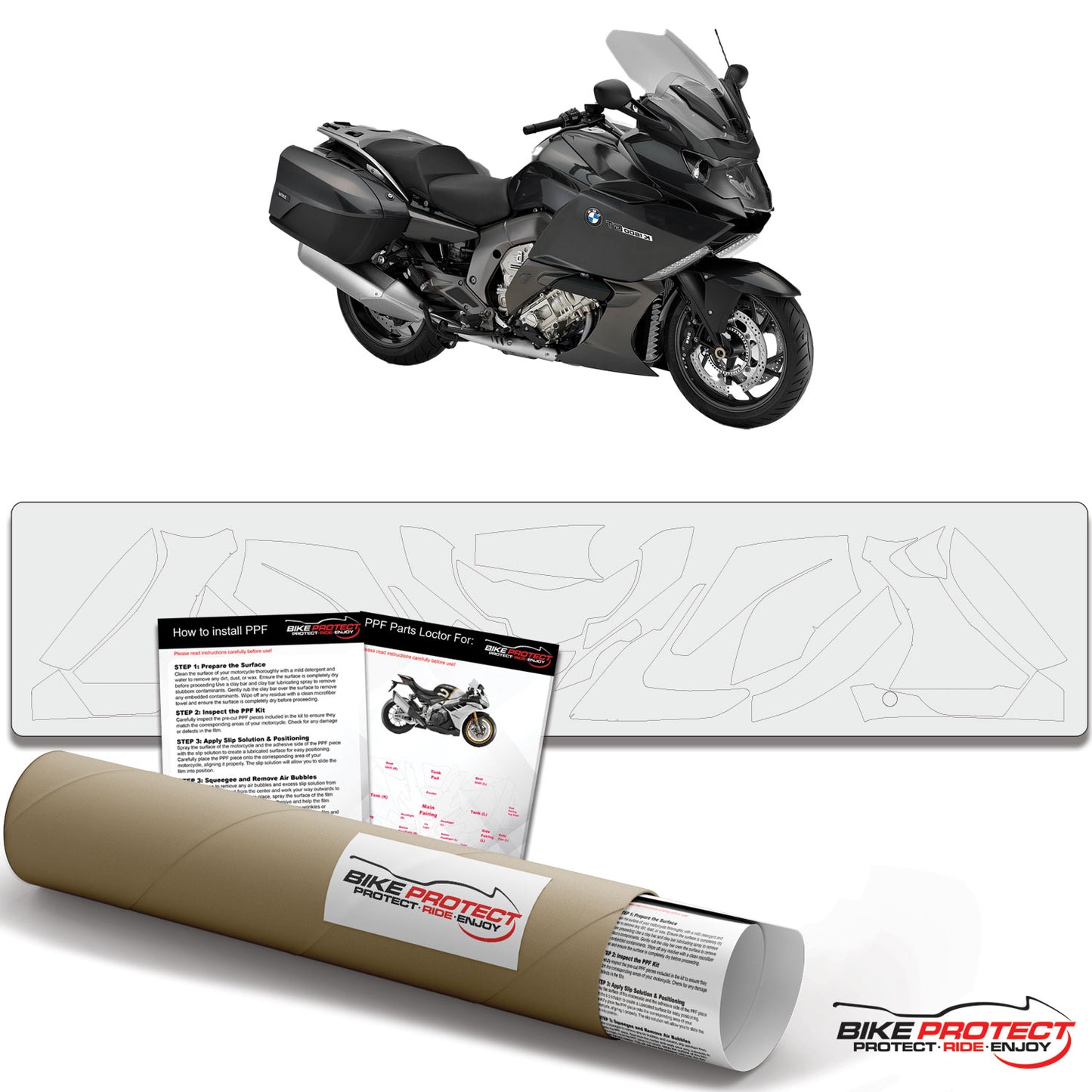 BMW K1600 GT (2011 - 2016) PPF Paint Protection Film Kit