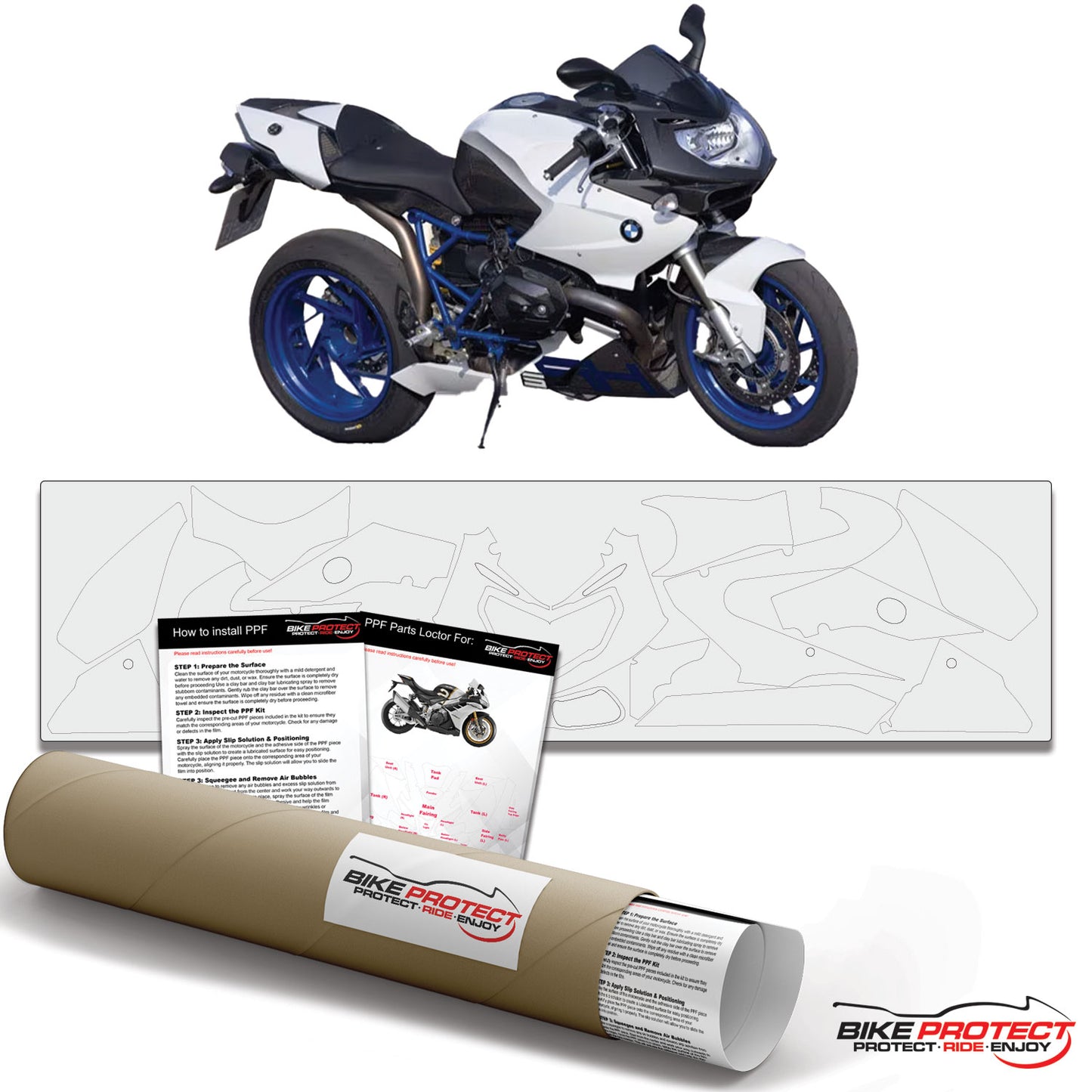 BMW HP2 Sport (2008 - 2012) PPF Paint Protection Film Kit