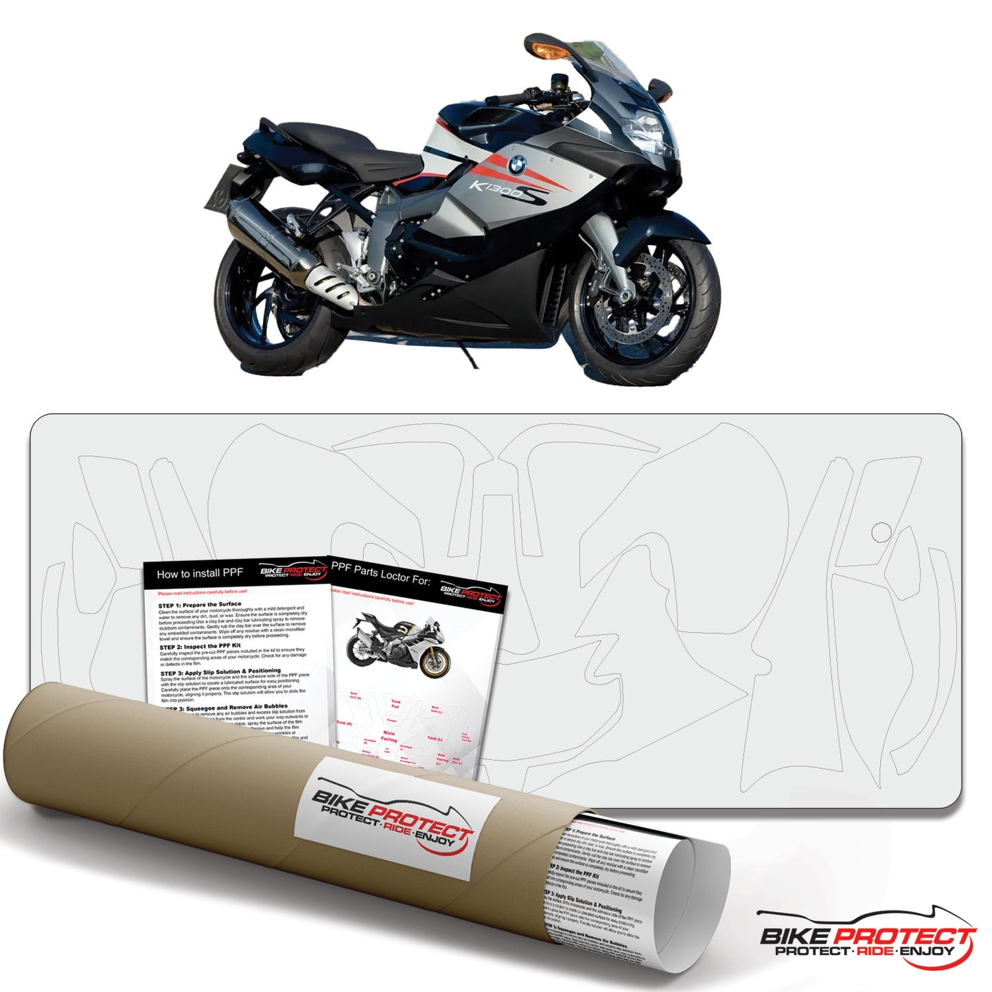 BMW K1300 S (2009 - 2017) PPF Paint Protection Film Kit