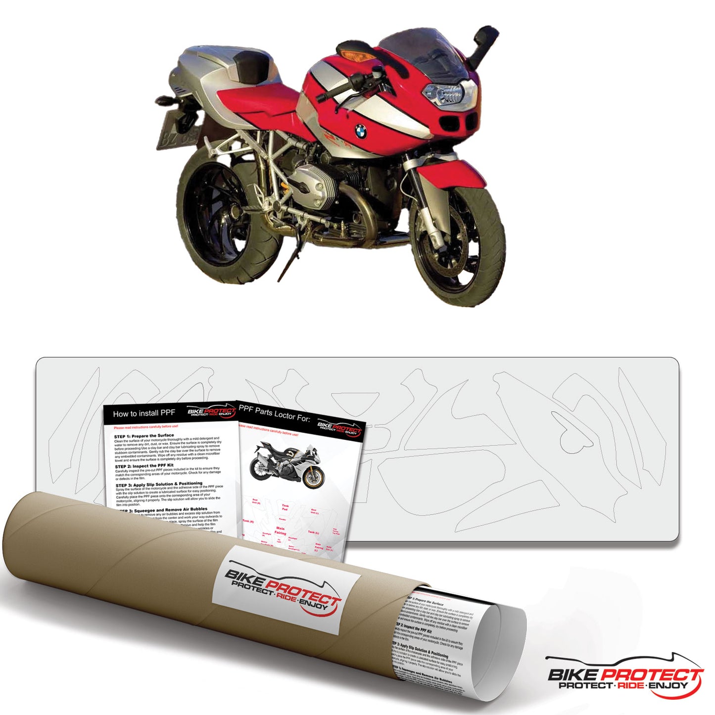 BMW R1200 S (2006 - 2009) PPF Paint Protection Film Kit