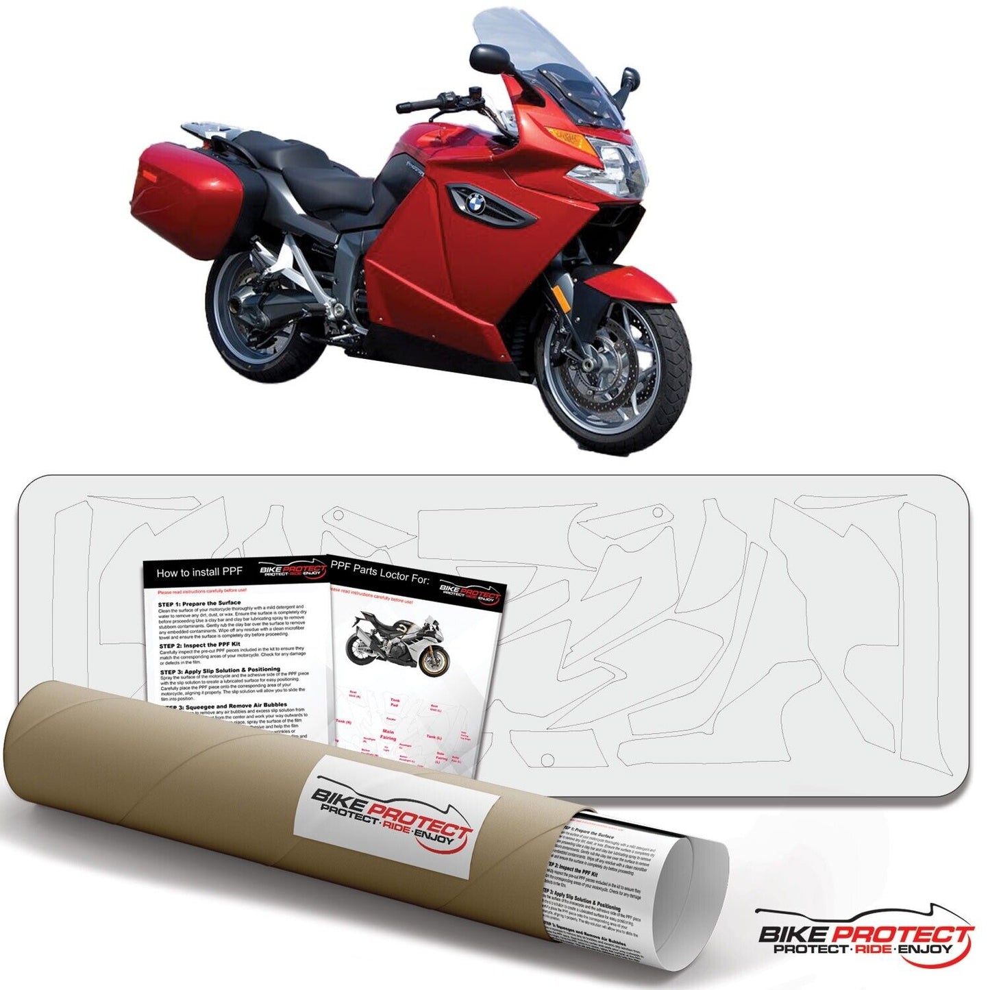BMW K1300 GT (2009 - 2013) PPF Paint Protection Film Kit