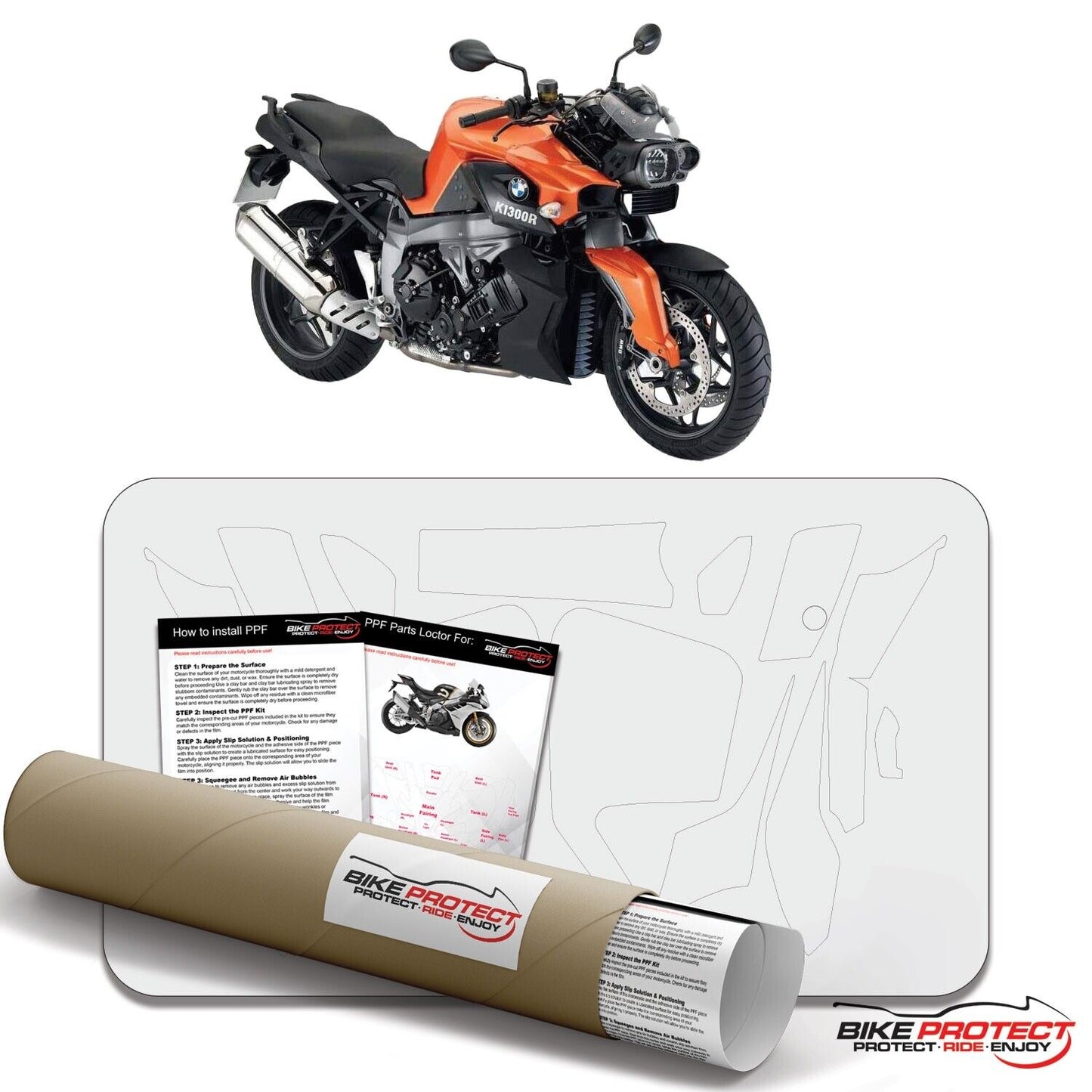 BMW K1300 R (2009 - 2015) PPF Paint Protection Film Kit