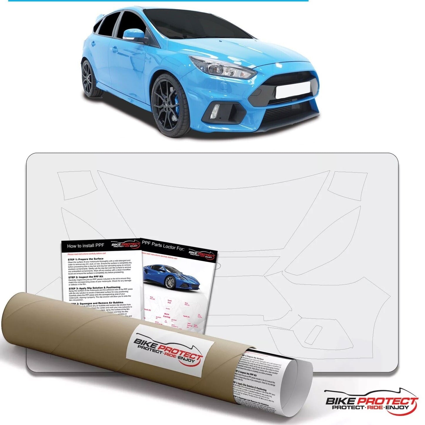 Ford Focus RS (2016 - 2018) PPF Paint Protection Film Kit