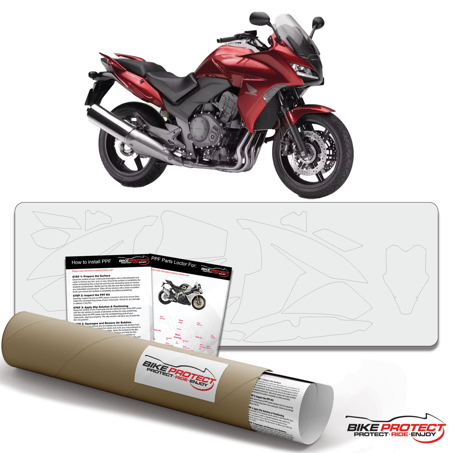 Honda CBF1000 (2010-2018) PPF Paint Protection Film Kit