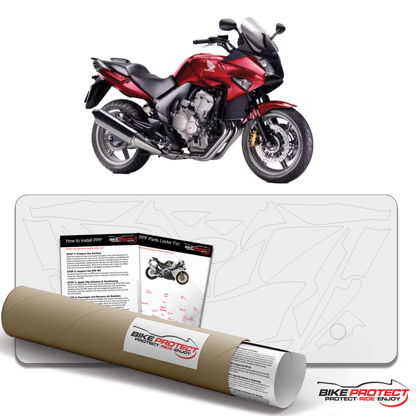 Honda CBF600 S (2008-2013) PPF Paint Protection Film Kit