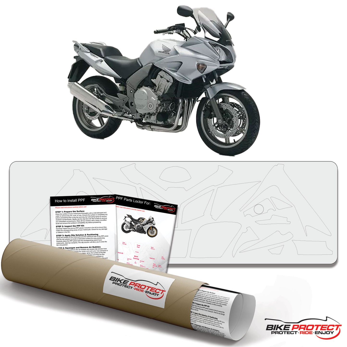 Honda CBF1000 (2006-2009) PPF Paint Protection Film Kit