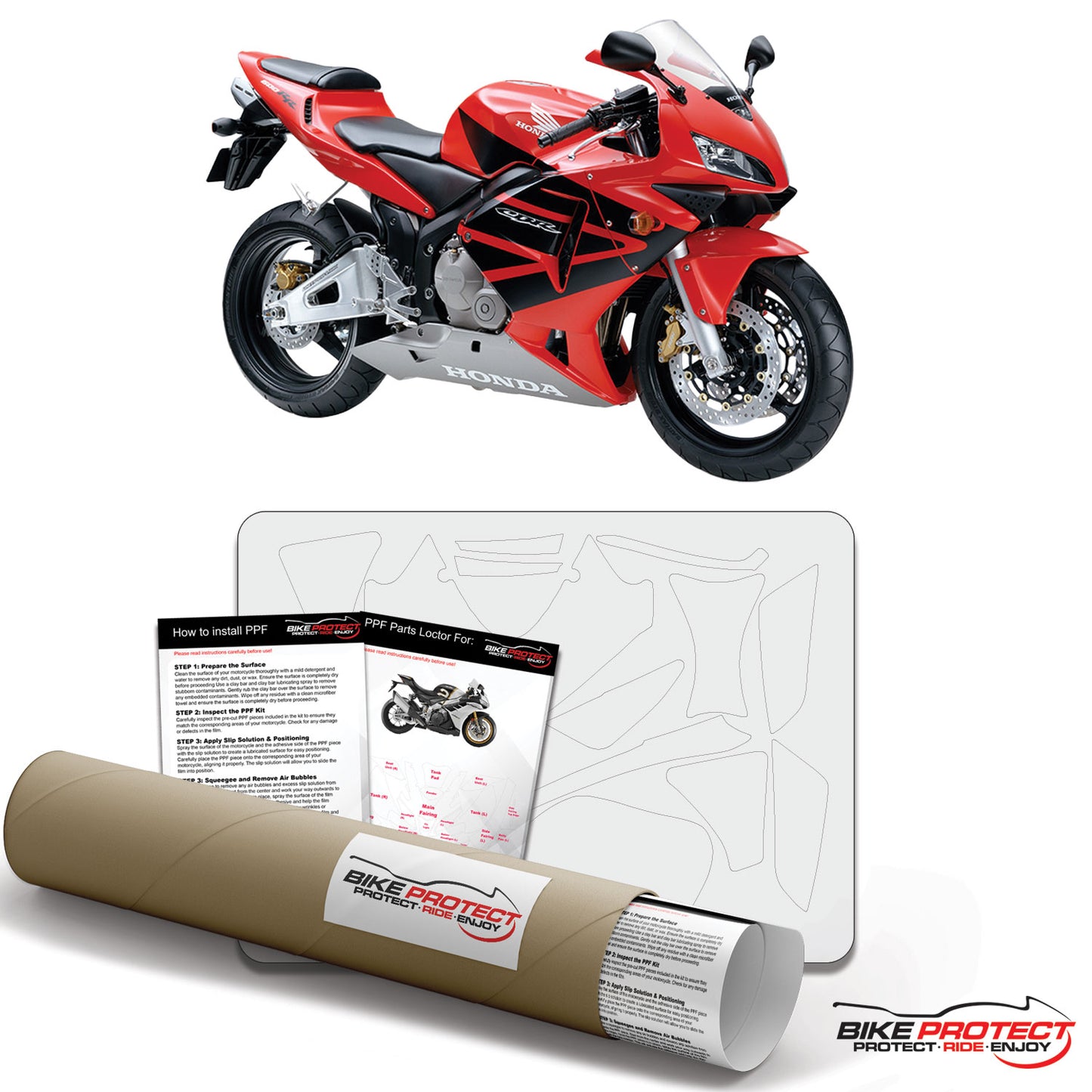 Honda CBR600 RR (2003-2005) PPF Paint Protection Film Kit