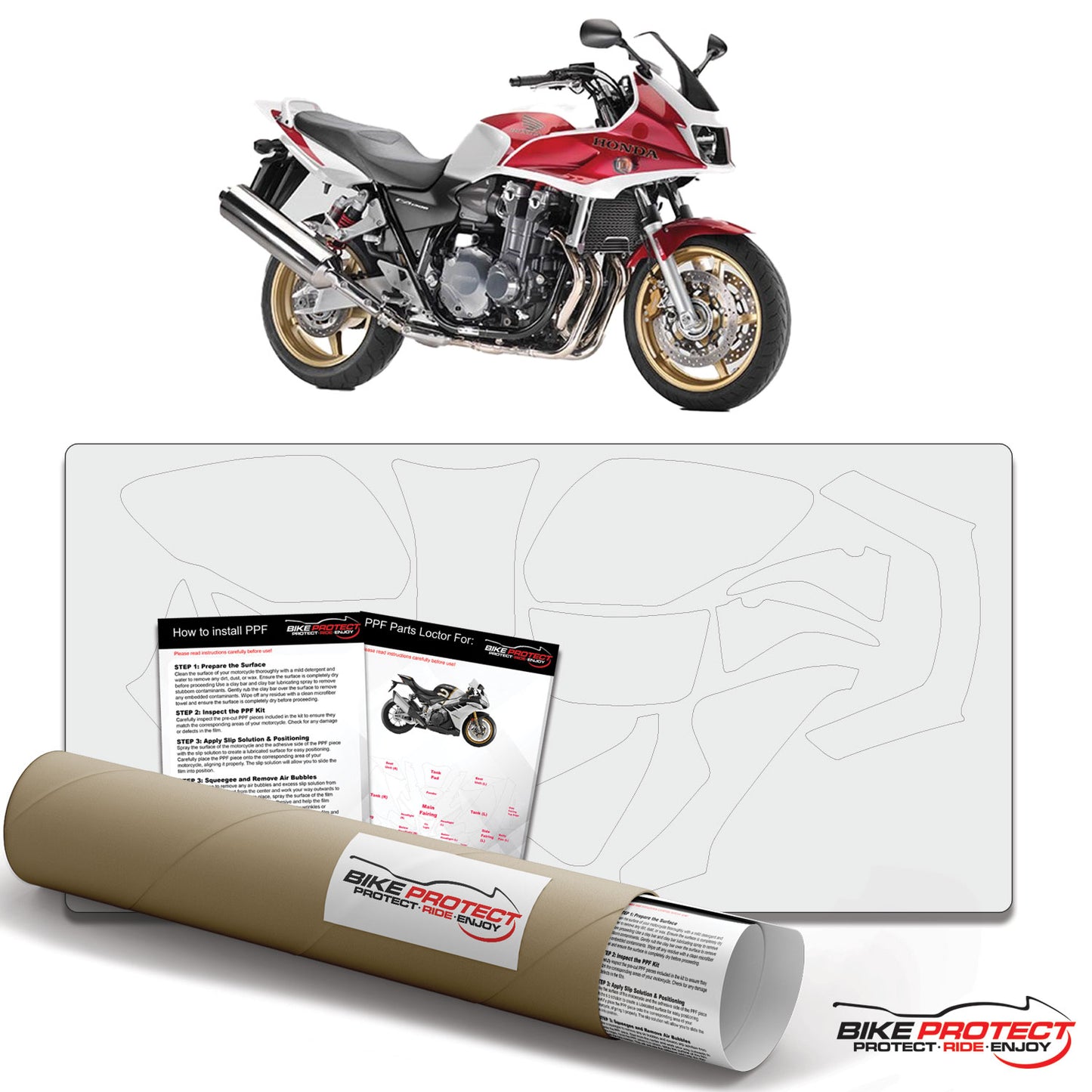 Honda CB1300 S (2003-2013) PPF Paint Protection Film Kit