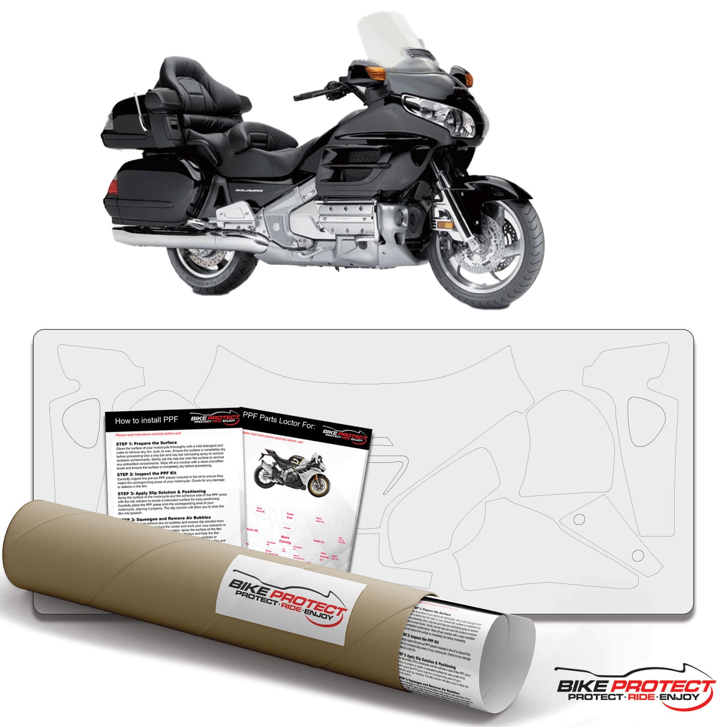 Honda GL1800 Goldwing (2001-2011) PPF Paint Protection Film Kit