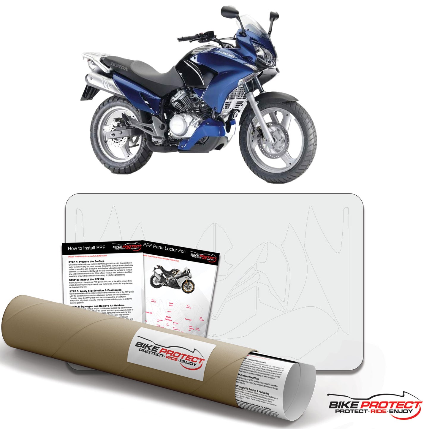 Honda Varadero 125 (2005-2009) PPF Paint Protection Film Kit