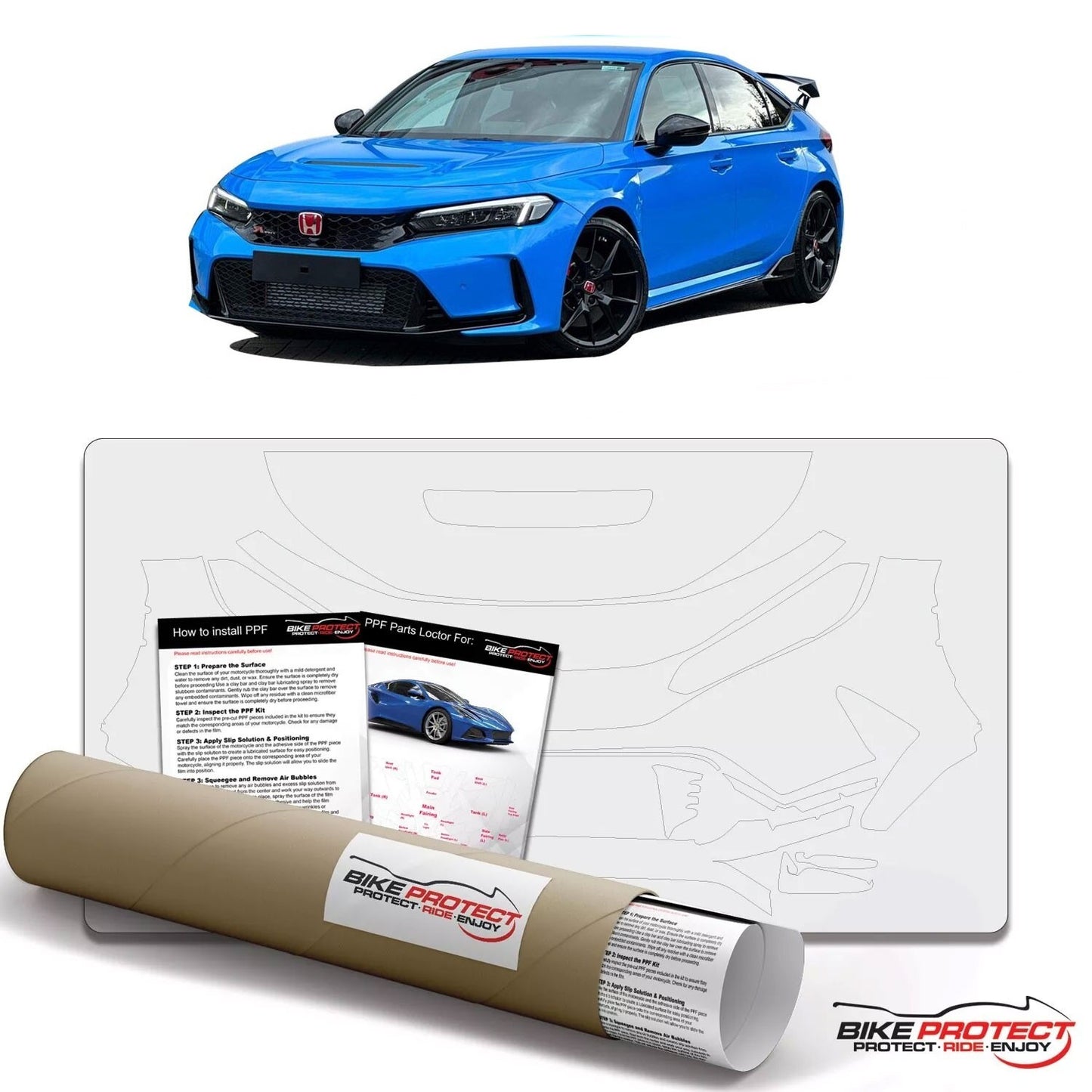 Honda Civic Type R FL5 (2024 - 2025) PPF Paint Protection Film Kit