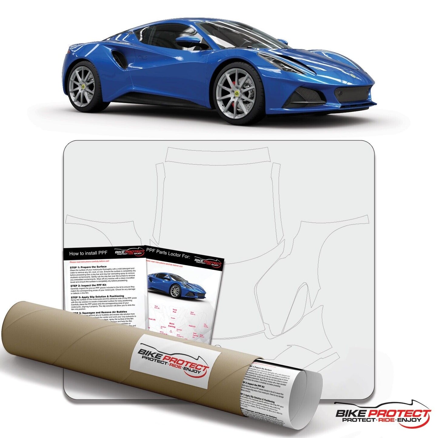Lotus Emira (2022 - 2025) PPF Paint Protection Film Kit
