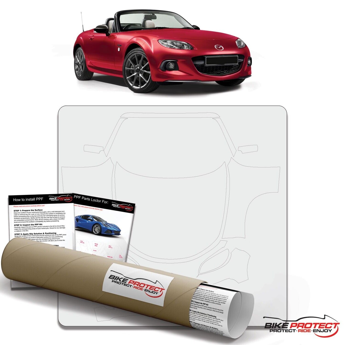 Mazda MX5 NC (2009 - 2015) PPF Paint Protection Film Kit