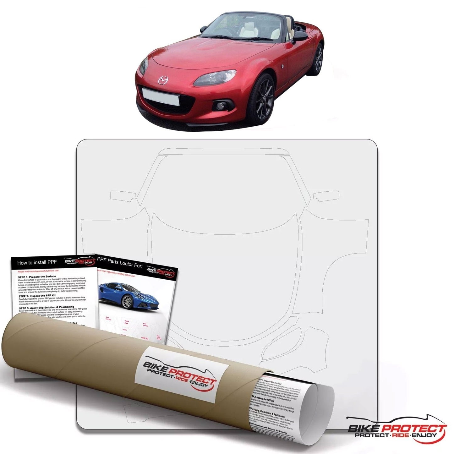 Mazda MX5 NC (2009 - 2015) PPF Paint Protection Film Kit