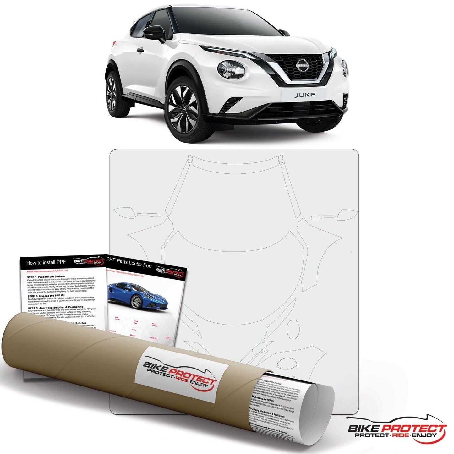 Nissan Juke (2020 - 2025) PPF Paint Protection Film Kit