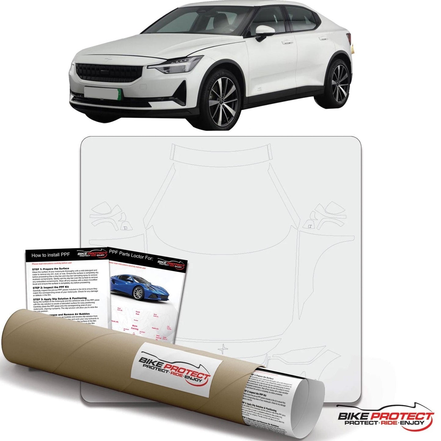 Polestar 2 (2021 - 2025) PPF Paint Protection Film Kit