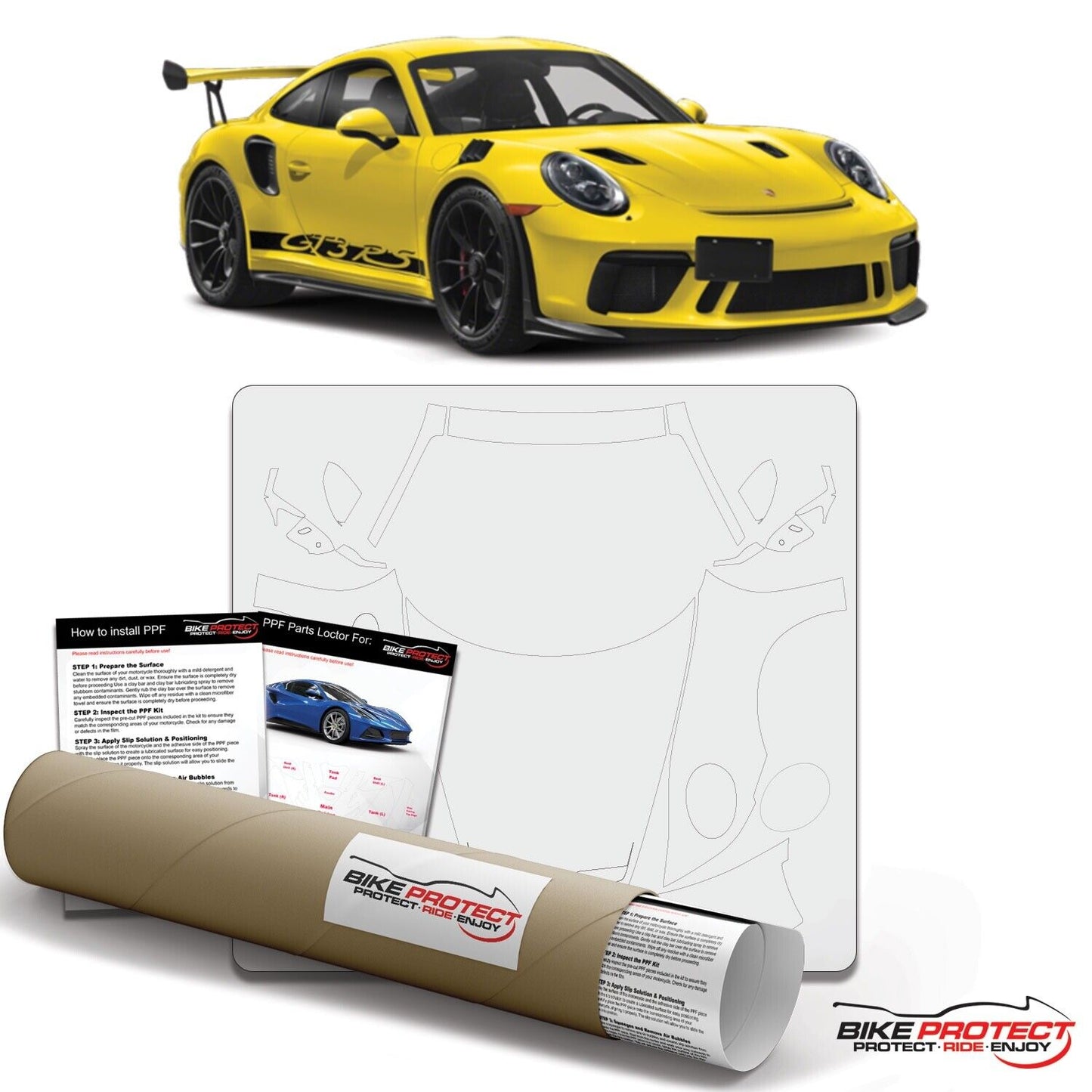 Porsche 911 GT3 RS 992 (2021 - 2025) PPF Paint Protection Film Kit