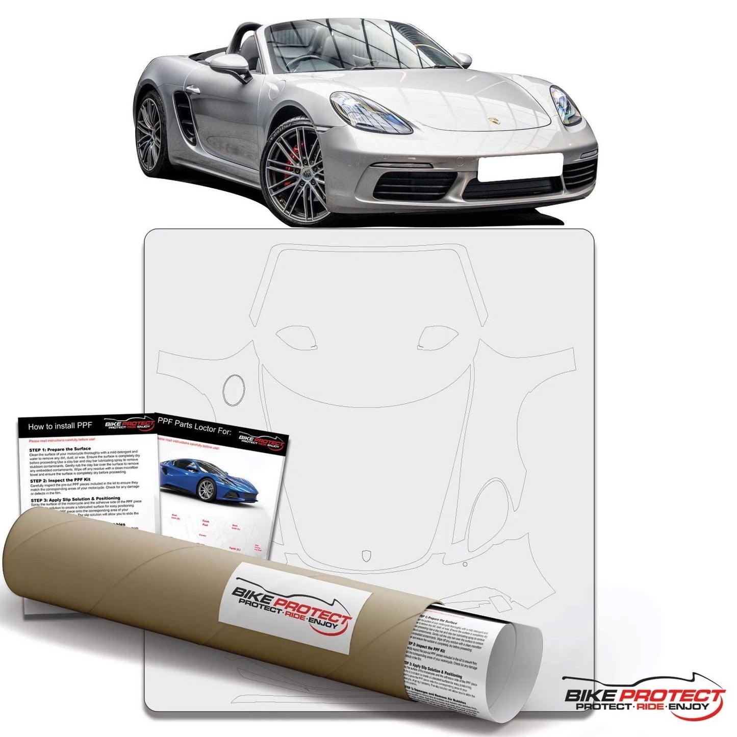 Porsche 718 Boxster (2018 - 2025) PPF Paint Protection Film Kit