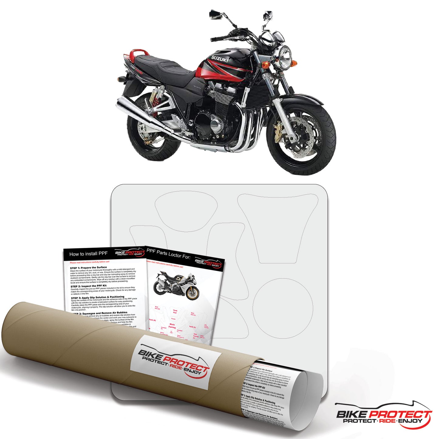 Suzuki GSX1400 (2005 - 2008) PPF Paint Protection Film Kit