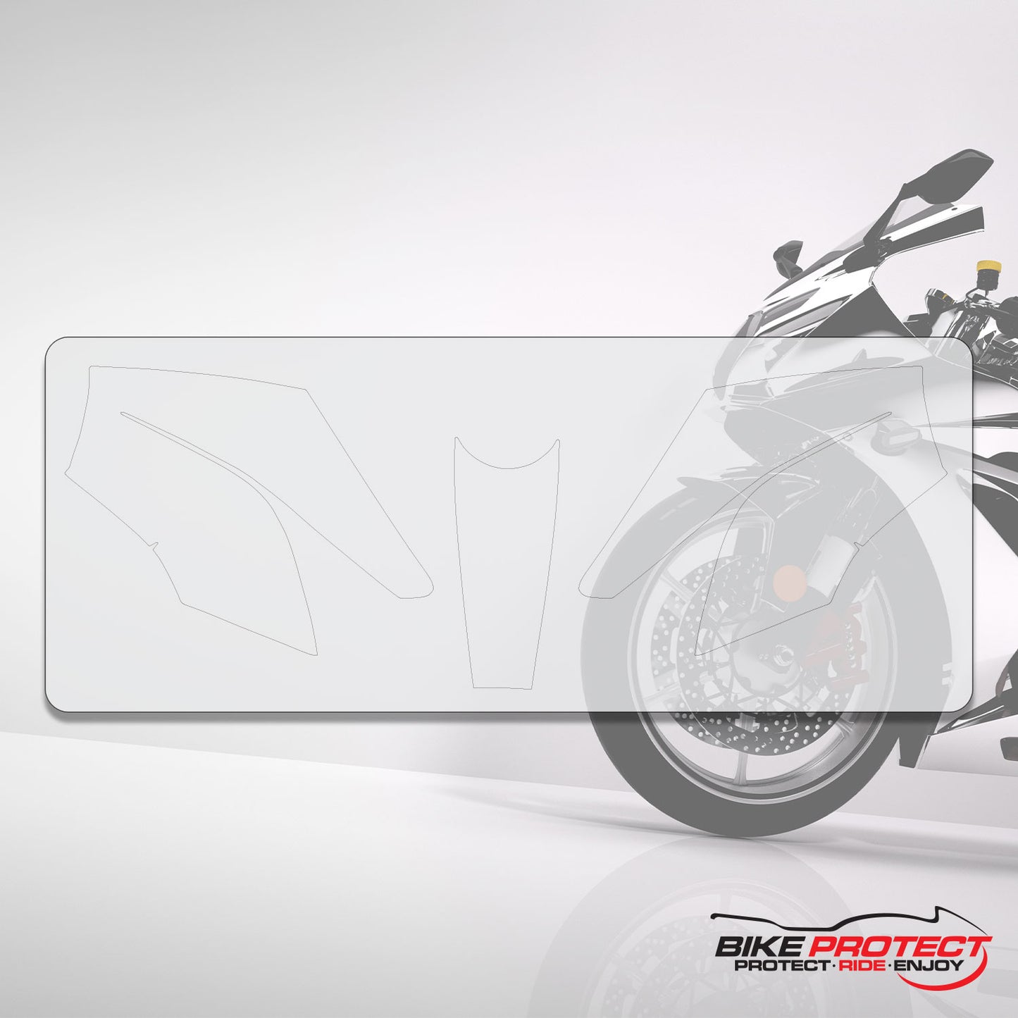 BMW K1600 GTL (2011 - 2016) PPF Paint Protection Film Tank Kit