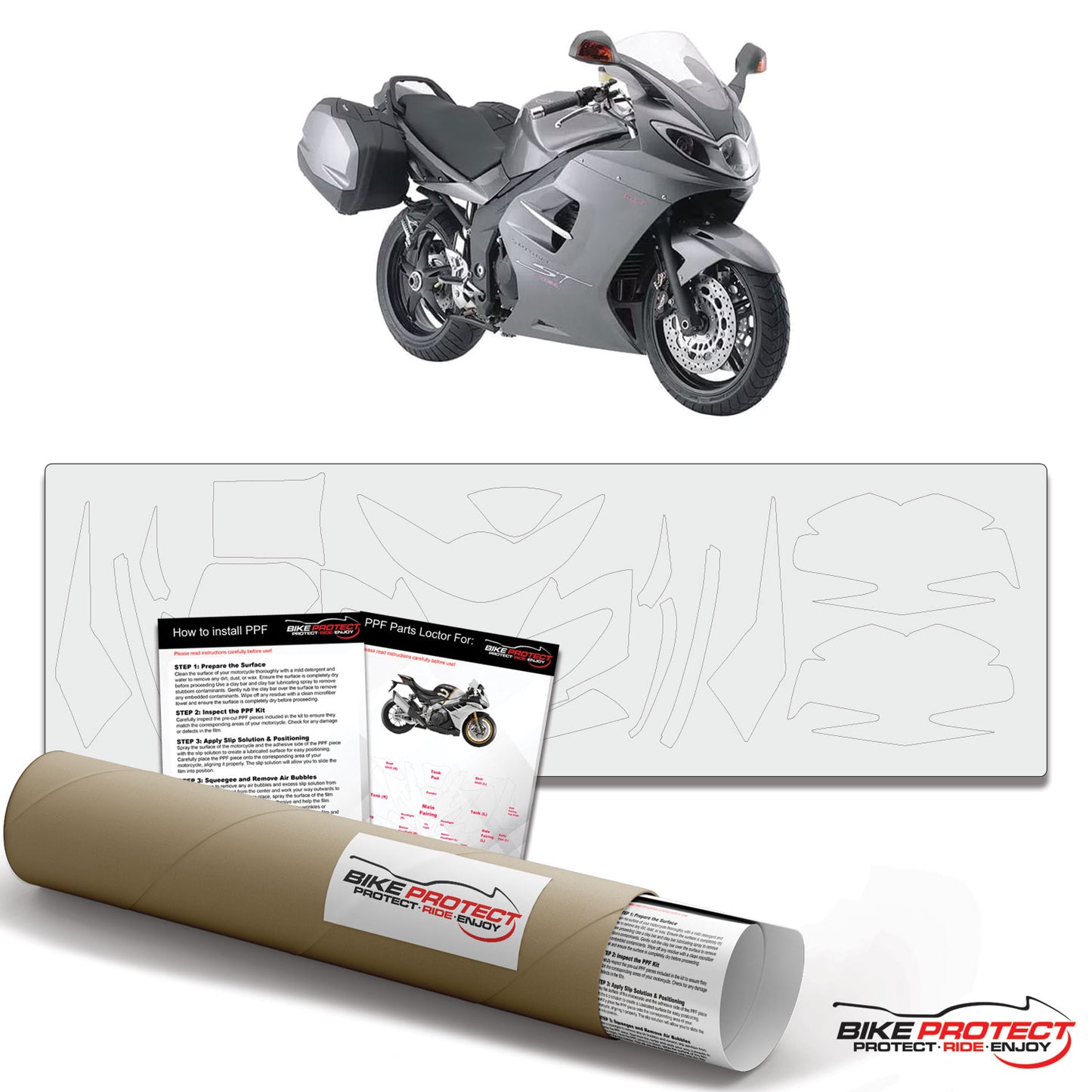 Triumph Sprint ST1050 (2004 - 2010) PPF Paint Protection Film Kit
