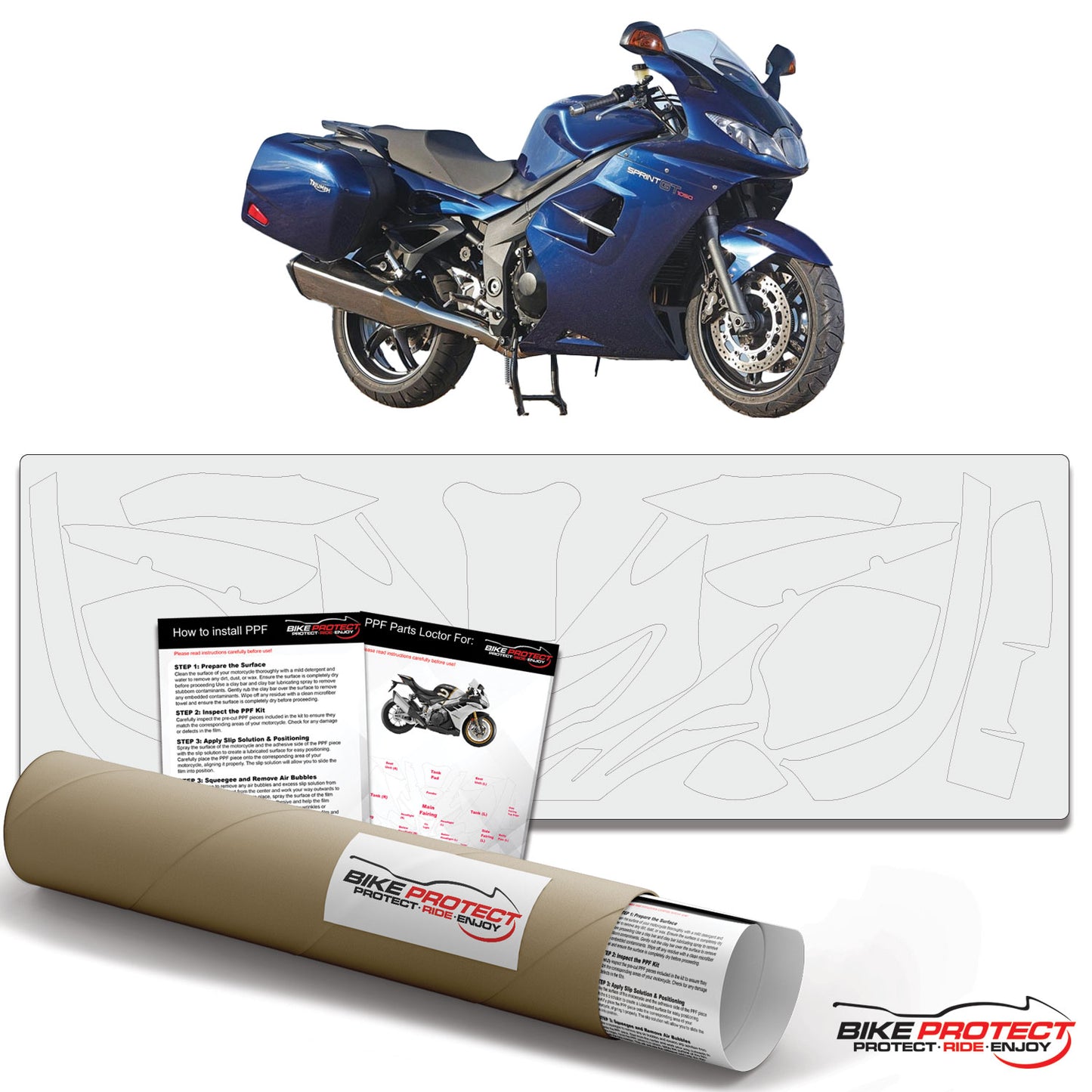 Triumph Sprint GT1050 (2010 - 2016) PPF Paint Protection Film Kit