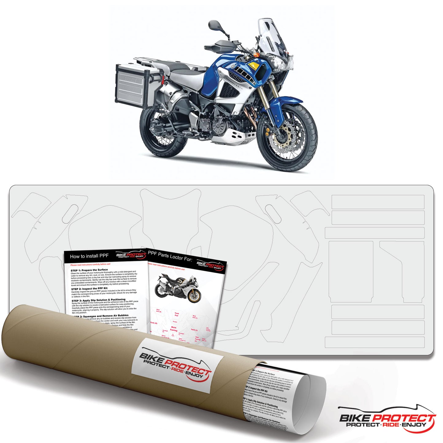 Yamaha XT1200Z Super Ténéré (2010 - 2021) PPF Paint Protection Film Kit