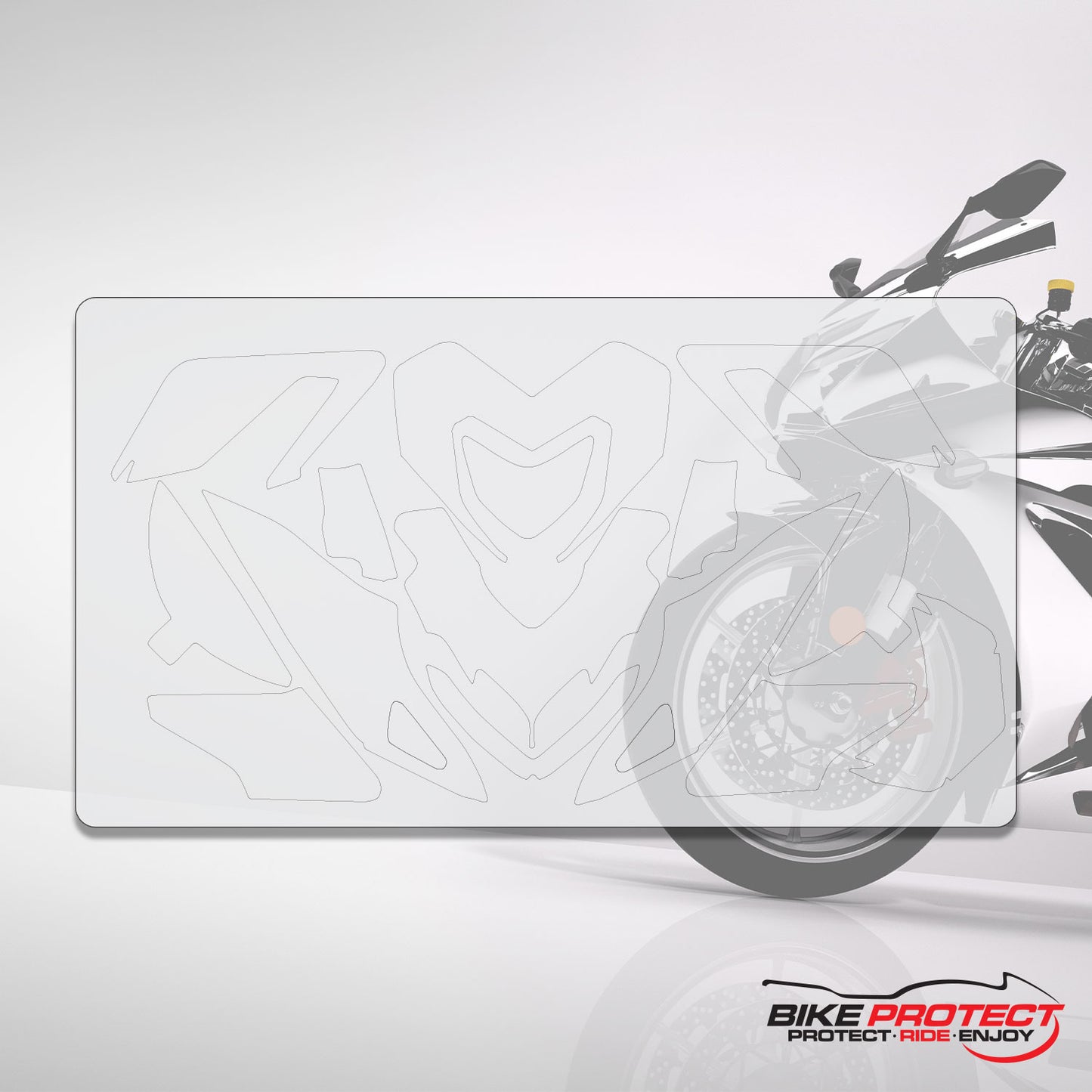 Ducati Hypermotard (2007-2013) Motorbike PPF Paint Protection Film Full Kit