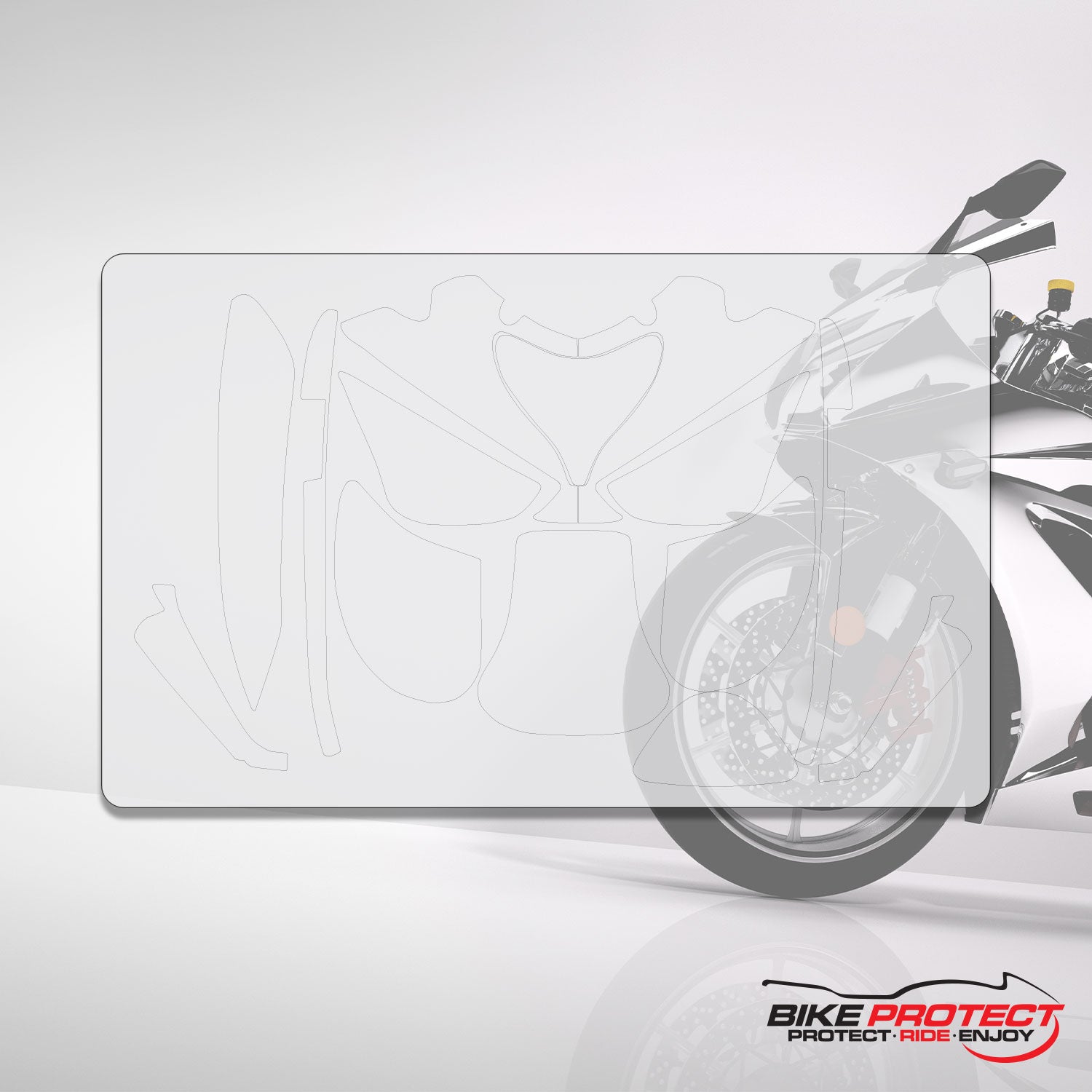 Kawasaki ZX-6R (2005-2006) PPF Paint Protection Film Full Kit