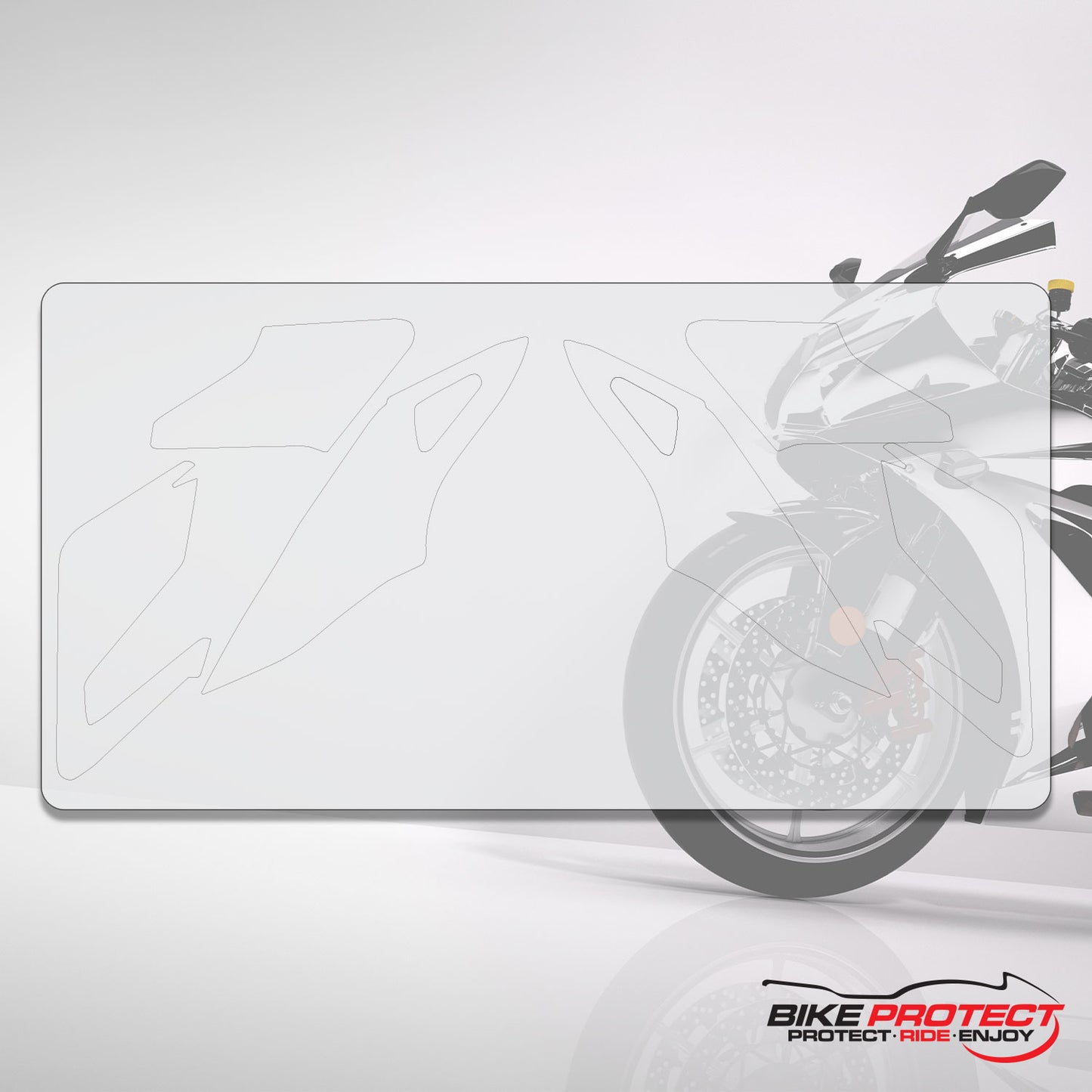 Ducati Hypermotard (2007-2013) Motorbike PPF Paint Protection Film Tank Kit