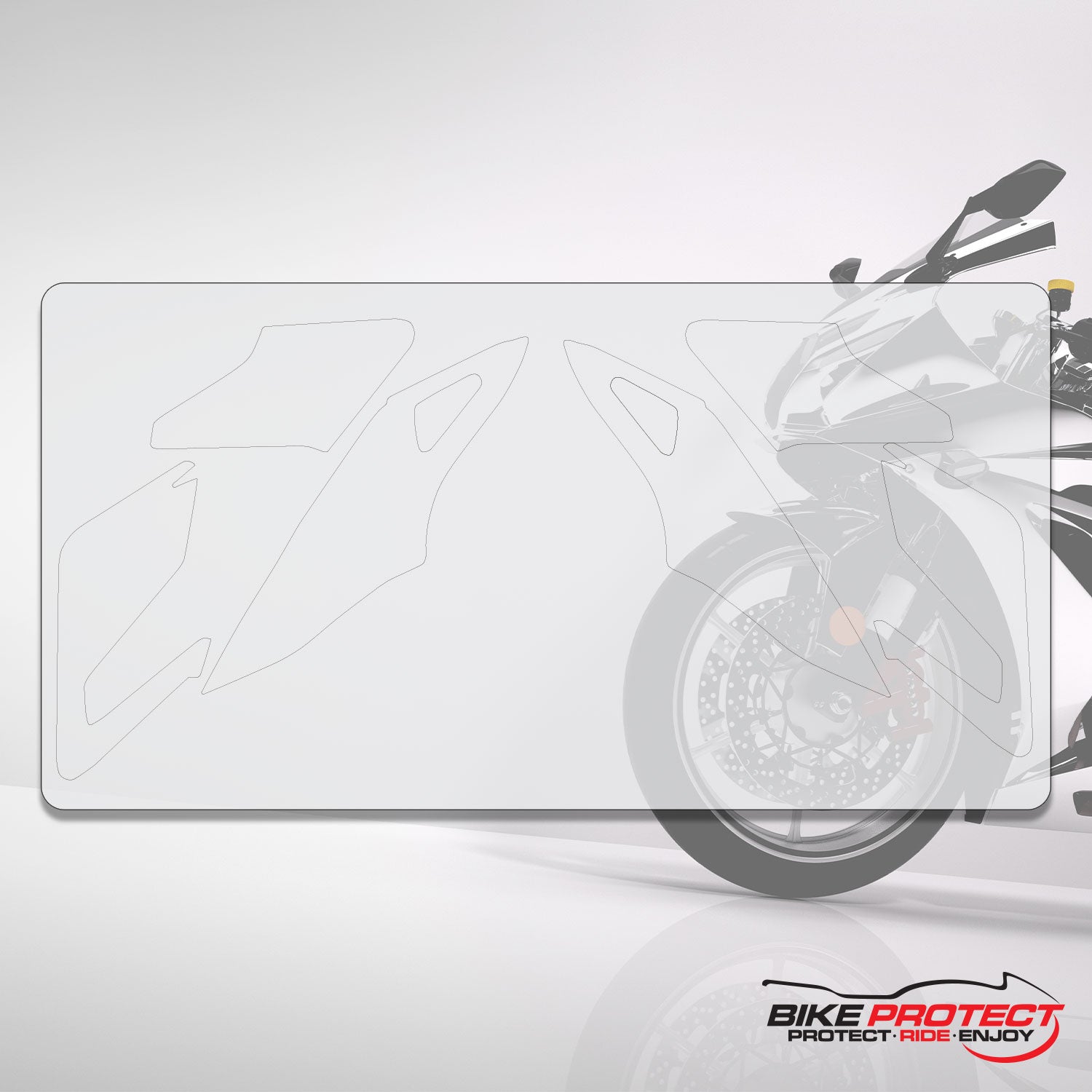 Ducati Hypermotard (2007-2013) Motorbike PPF Paint Protection Film Tank Kit