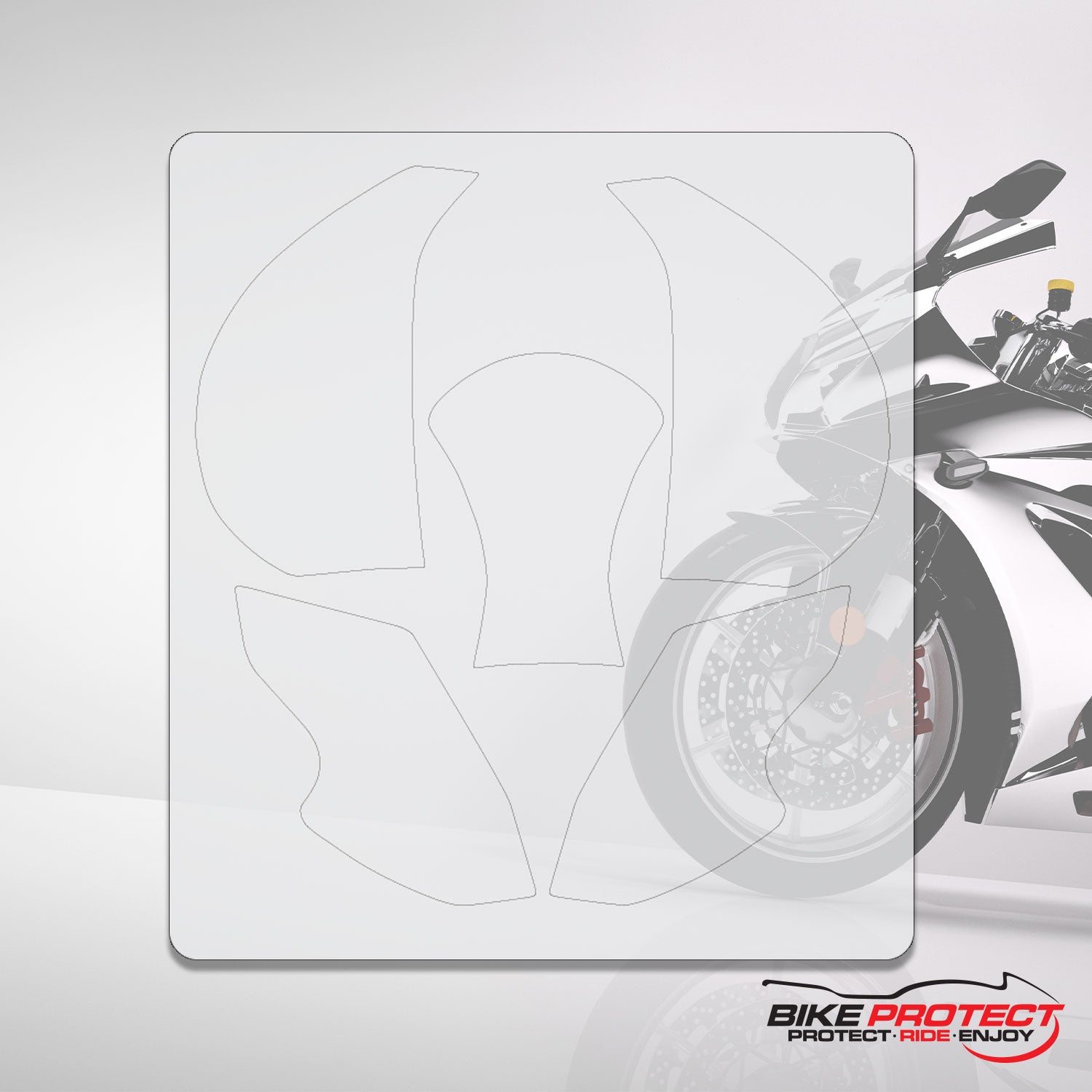 Yamaha FZ8 (2011 - 2018) PPF Paint Protection Film Tank Kit