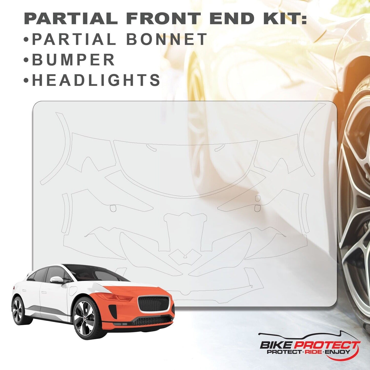 Alfa Romeo Stelvio (2016 - 2023) PPF Paint Protection Film Partial Front End Kit