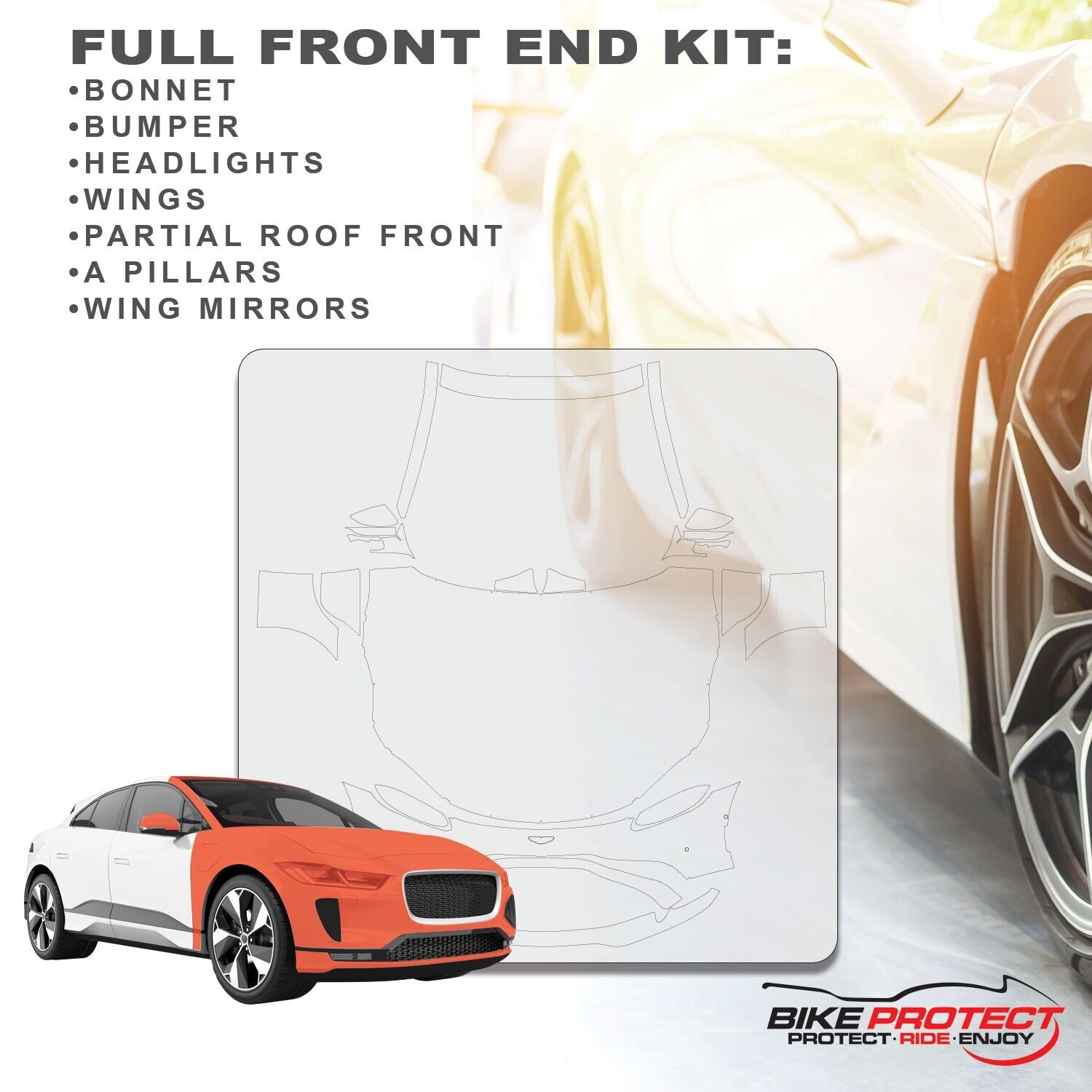 Aston Martin V8 Vantage (2018 - 2025) PPF Paint Protection Film Full Front End Kit