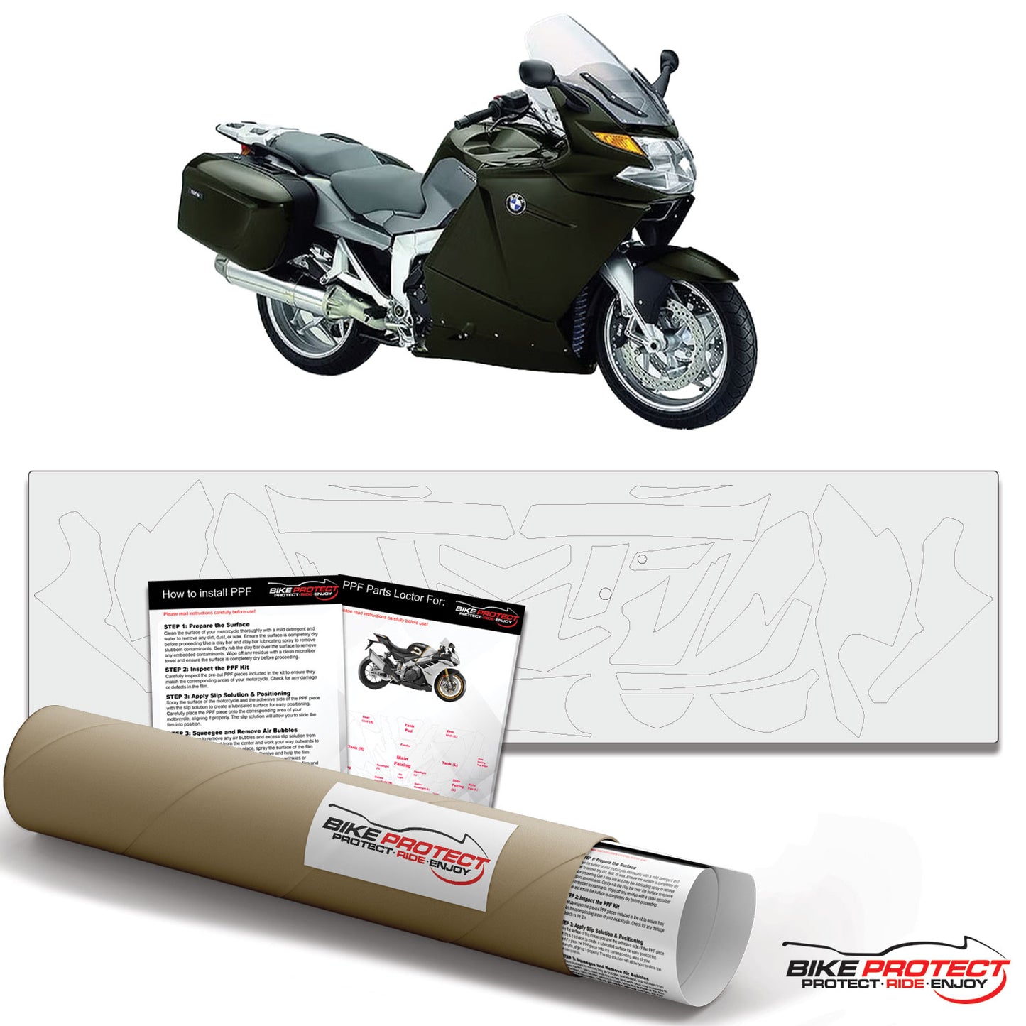 BMW K1200 GT (2006 - 2008) PPF Paint Protection Film Kit