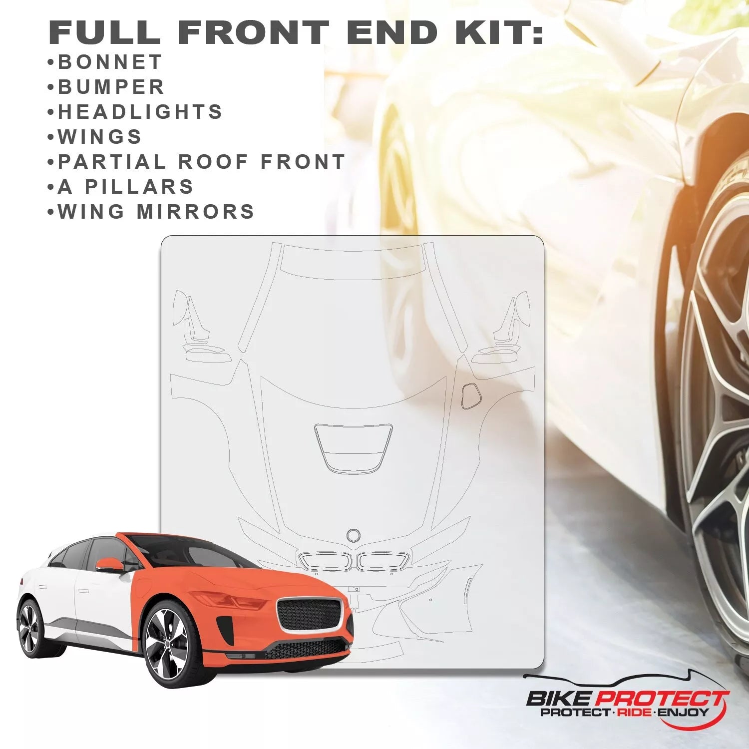 BMW i8 (2014 - 2020) PPF Paint Protection Film Full Front End Kit