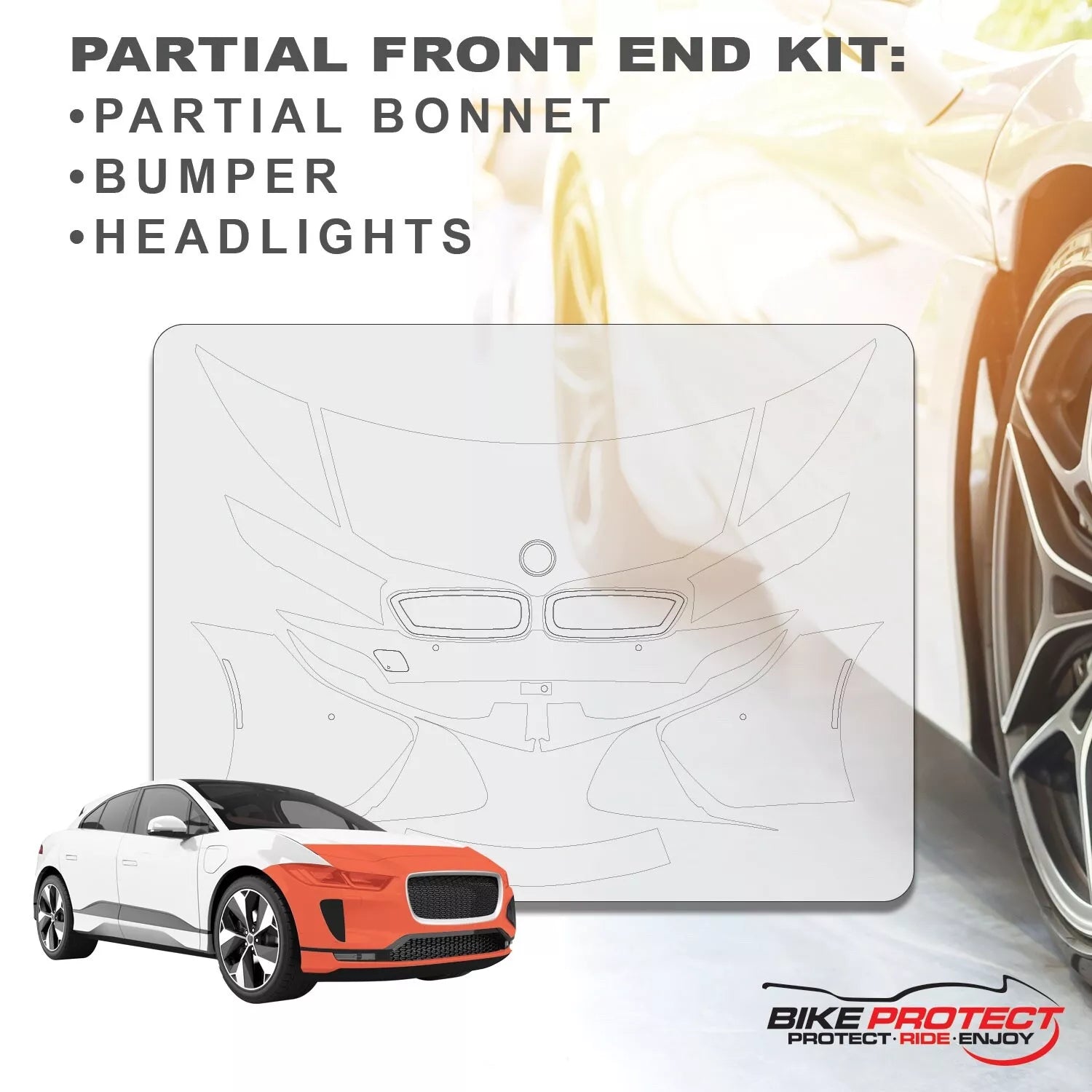 BMW i8 (2014 - 2020) PPF Paint Protection Film Partial Front End Kit