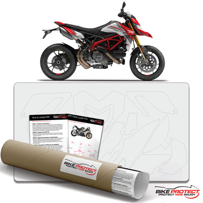 Ducati Hypermotard (2007-2013) Motorbike PPF Paint Protection Film Kit