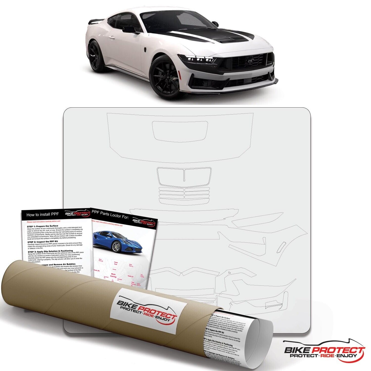 Ford Mustang Dark Horse (2024 - 2025) PPF Paint Protection Film Kit