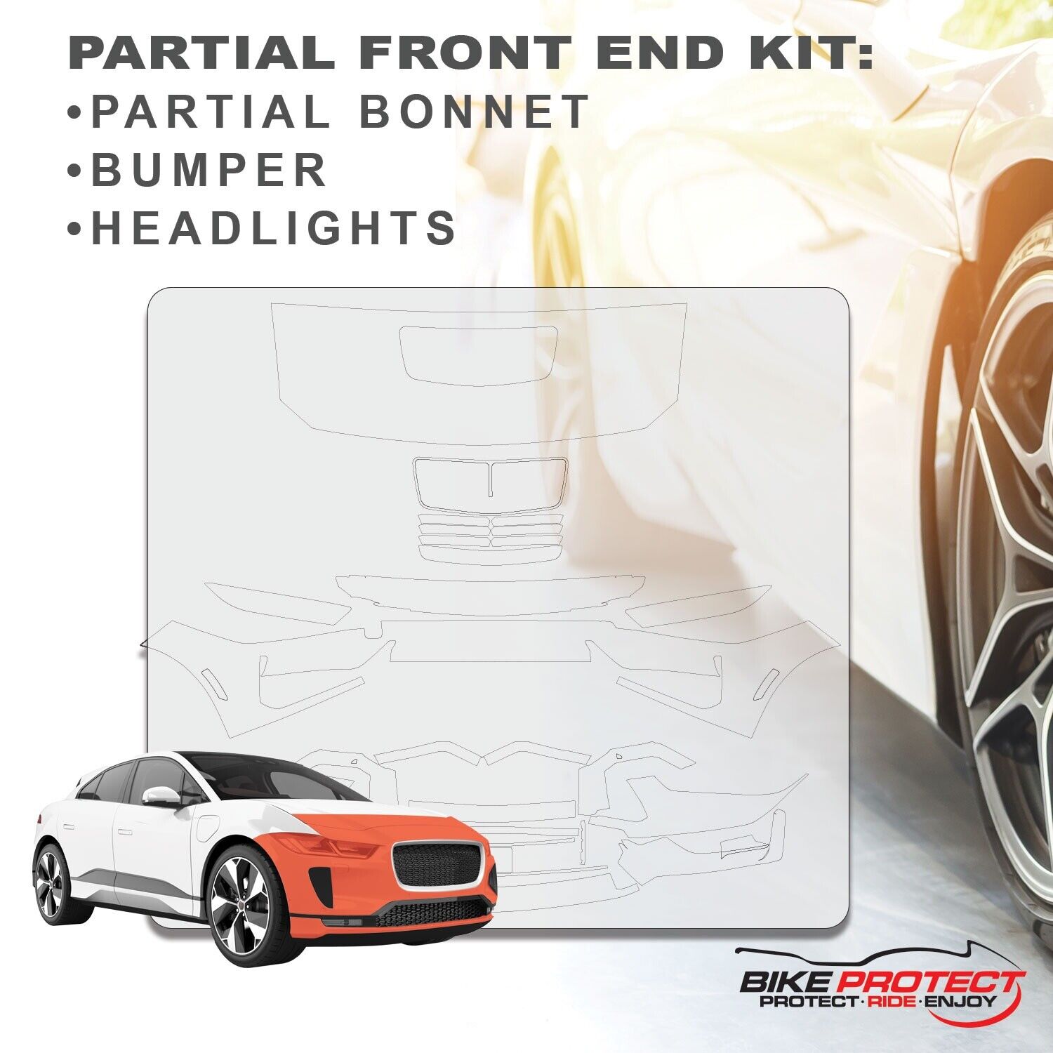 Ford Mustang Dark Horse (2024 - 2025) PPF Paint Protection Film Partial Front End Kit